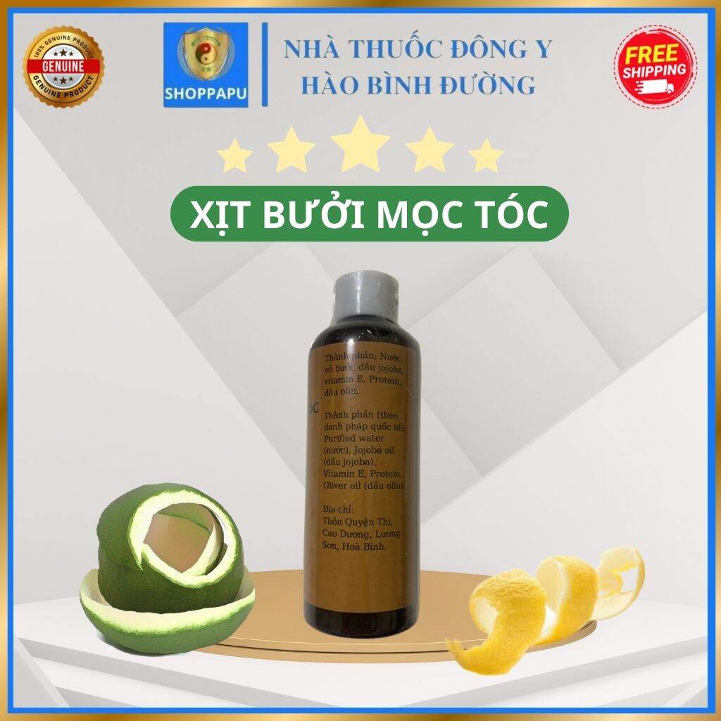 ✅[CHÍNH HÃNG] Xịt Bưởi Mọc Tóc Giúp Ngăn Rụng Tóc, Kích Thích Mọc Tóc, Dưỡng Tóc Mềm Mại