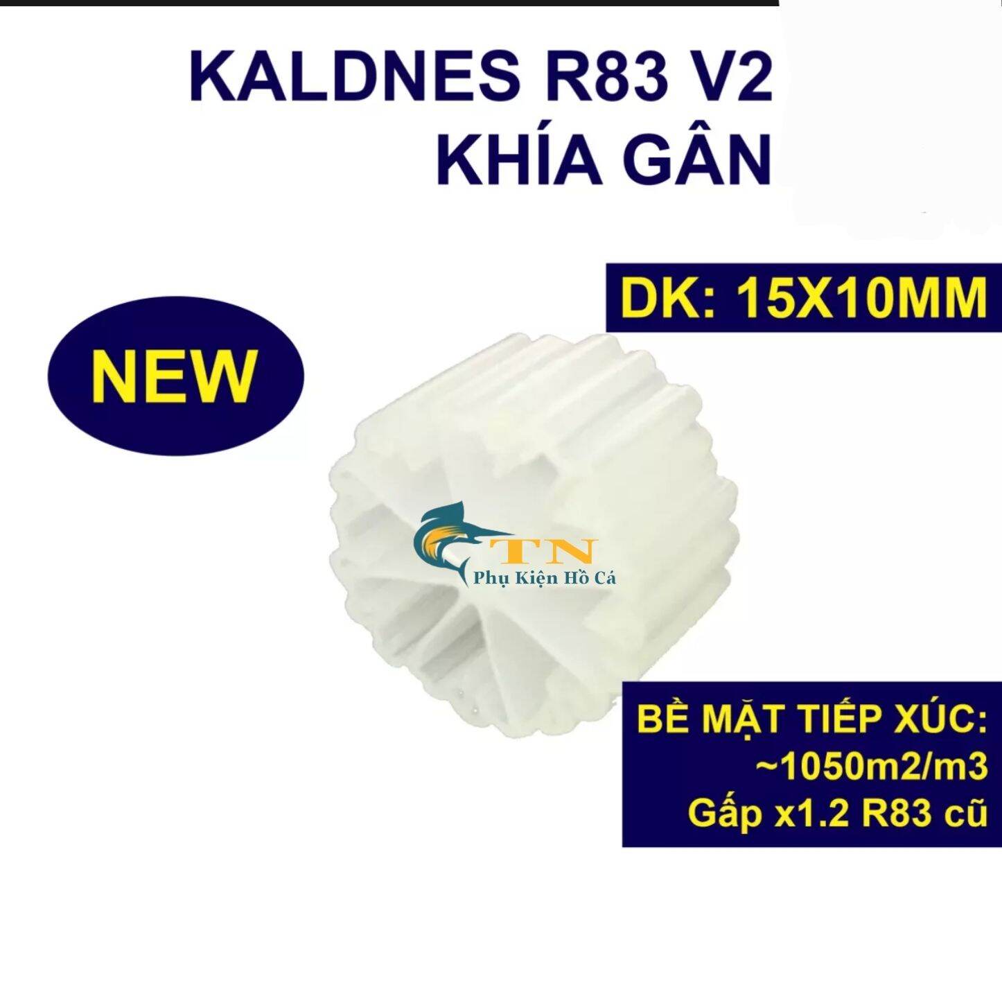 Hạt lọc kaldnes v83 12 cánh khía gân hạt kanet đệm vi sinh - vật liệu lọc