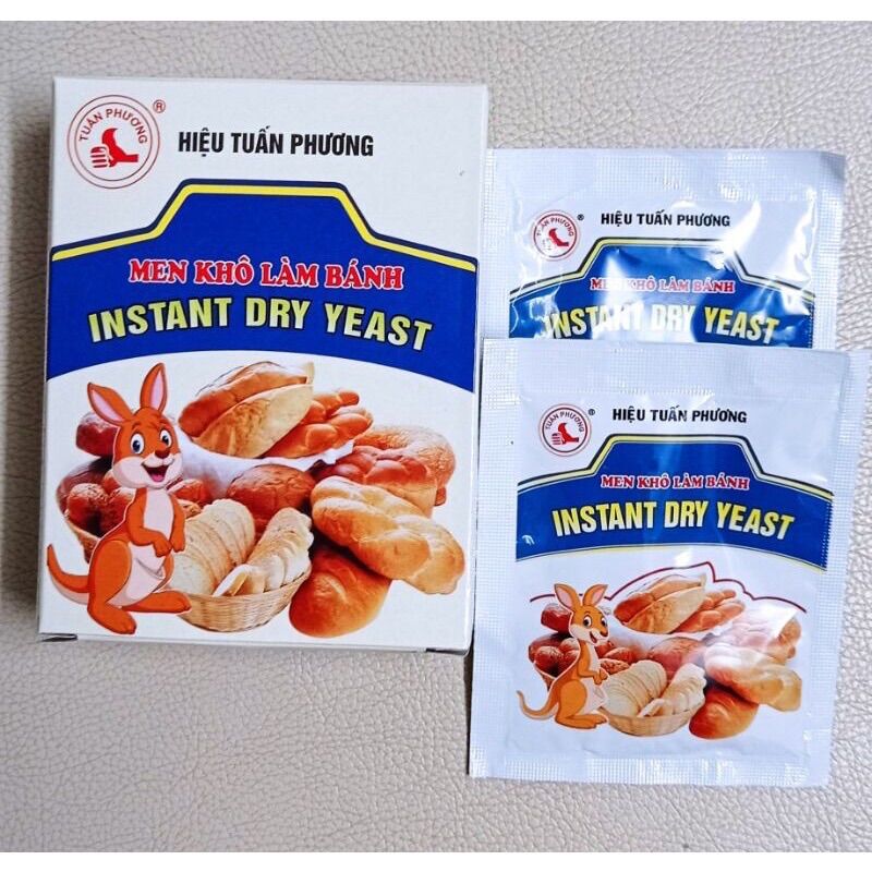 Men nở gói 10g ( dùng làm bánh bao , bánh mỳ , bánh ngọt , pizza …)