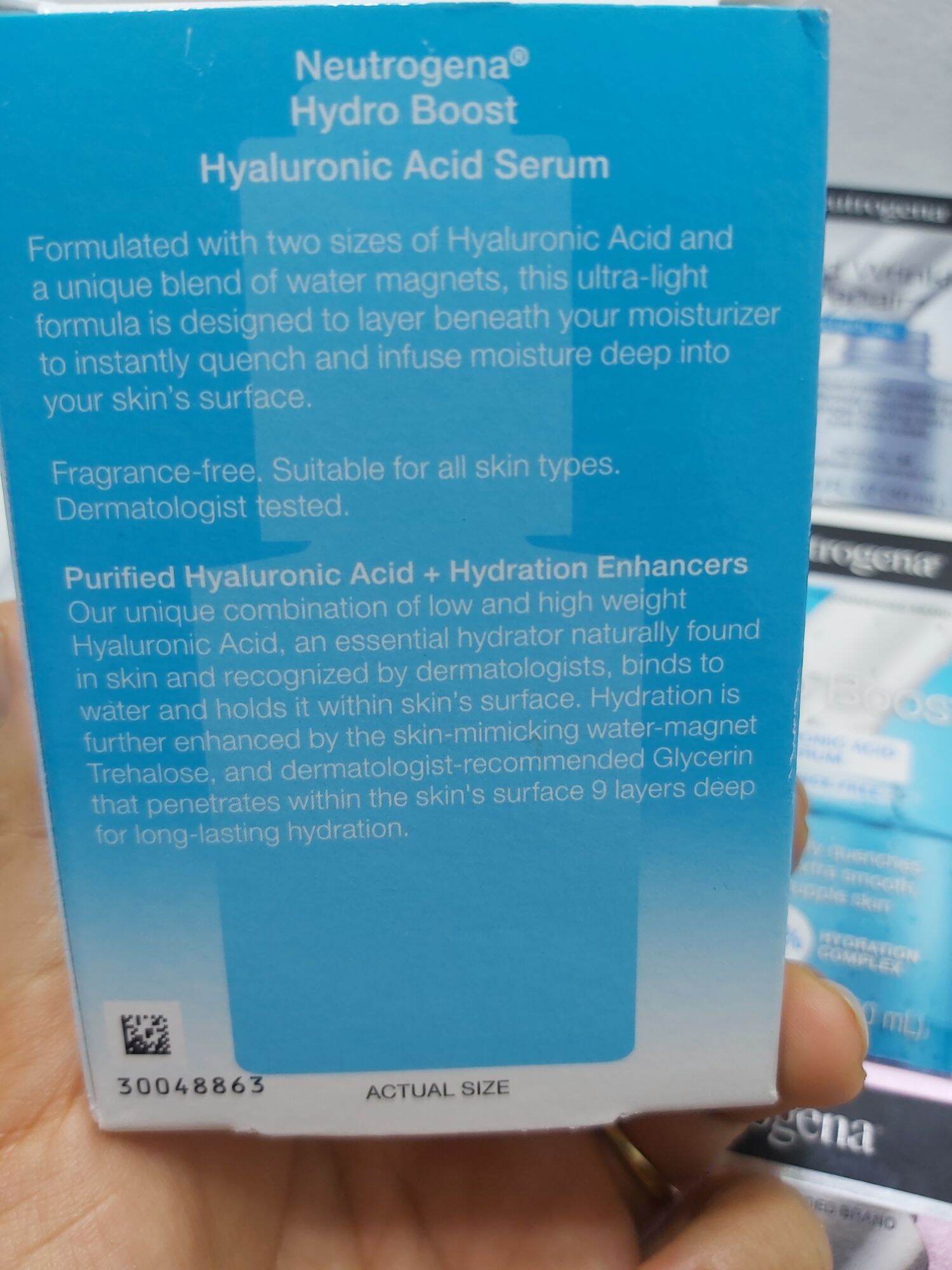 [Hàng Mỹ] tinh chất Neutrogena Hydro Boost Hyaluronic Acid 30ml