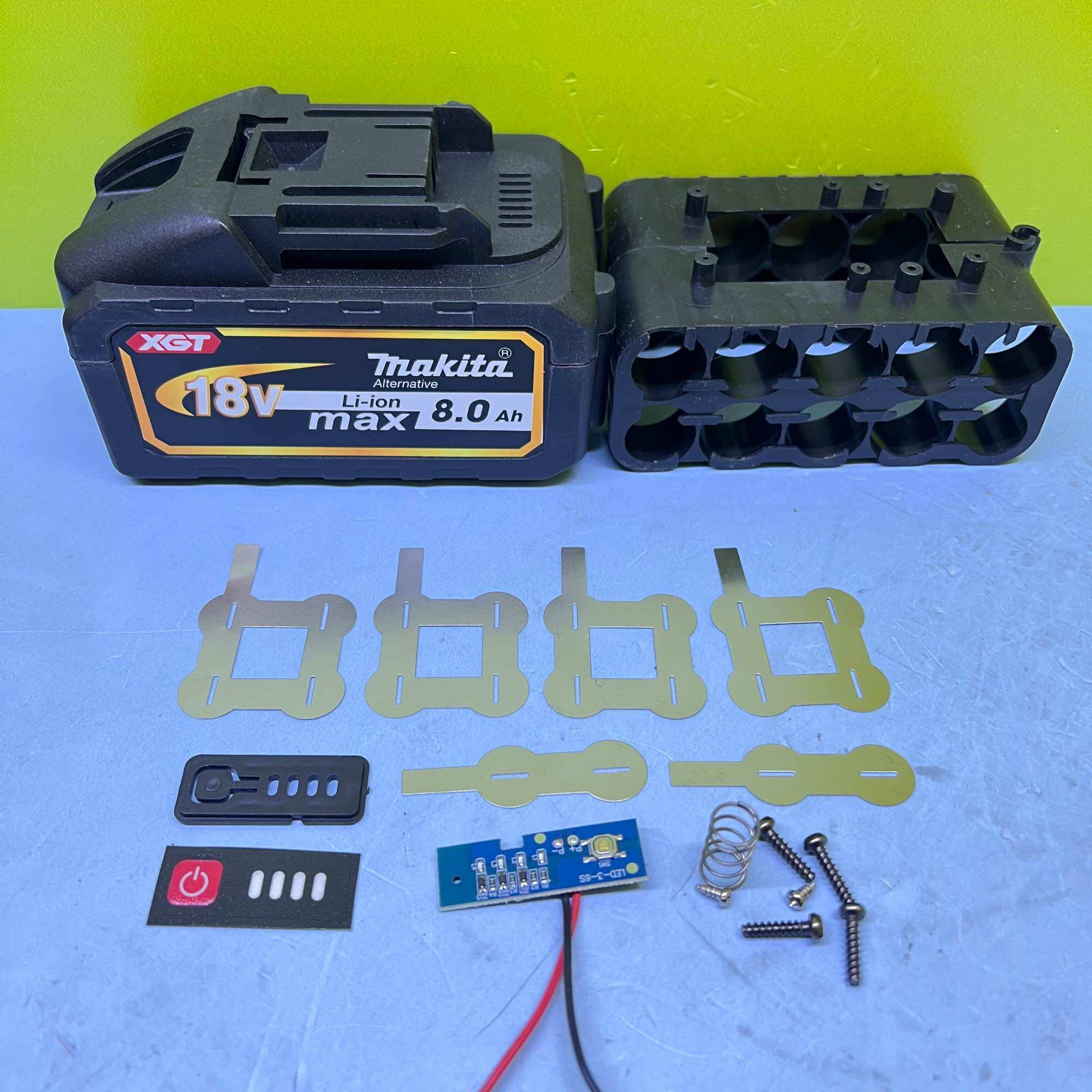 Vỏ pin makita 18v 10cell 21700