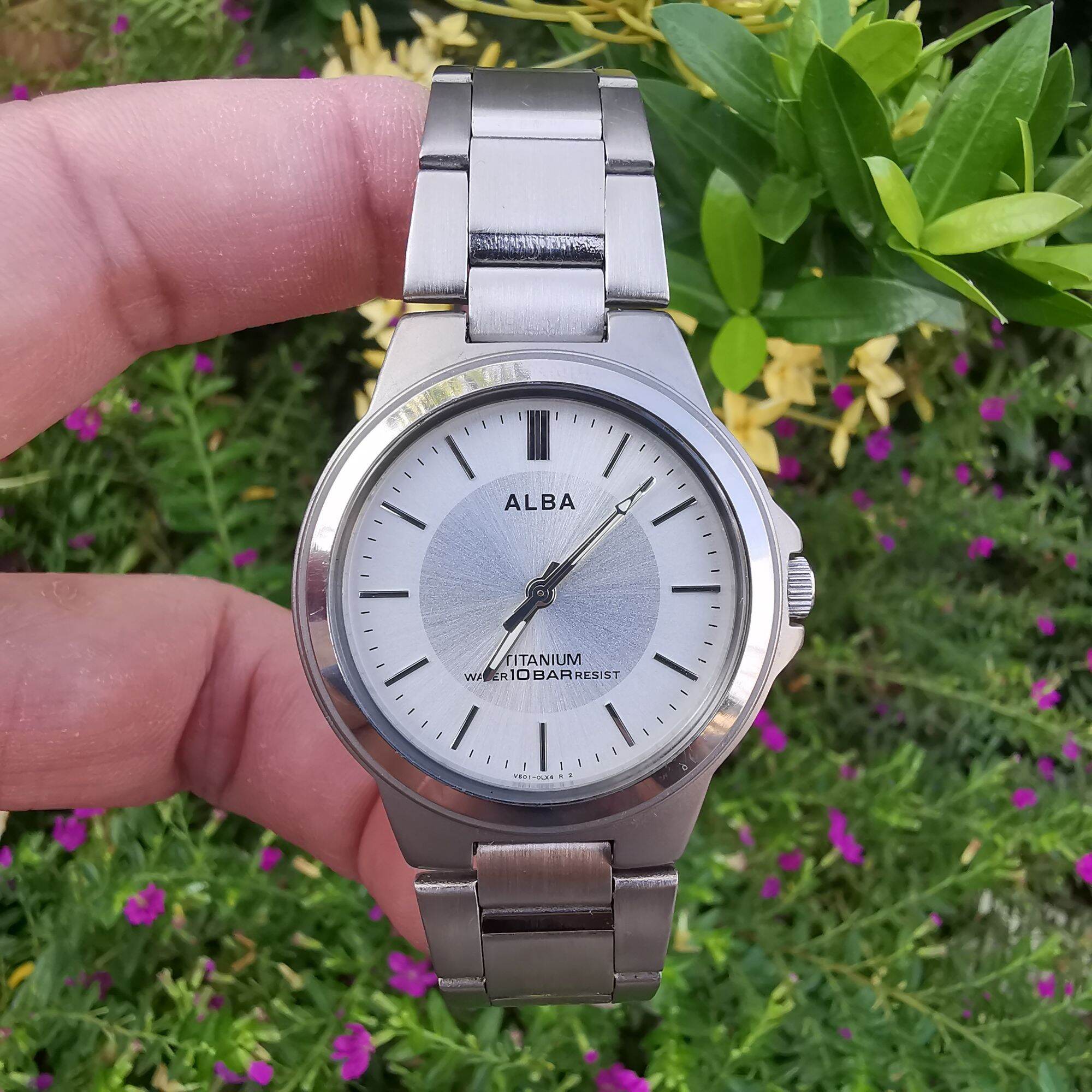 Đồng Hồ Nam Si Nhật ALBA - QUARTZ Titanium 10 Bar N.08