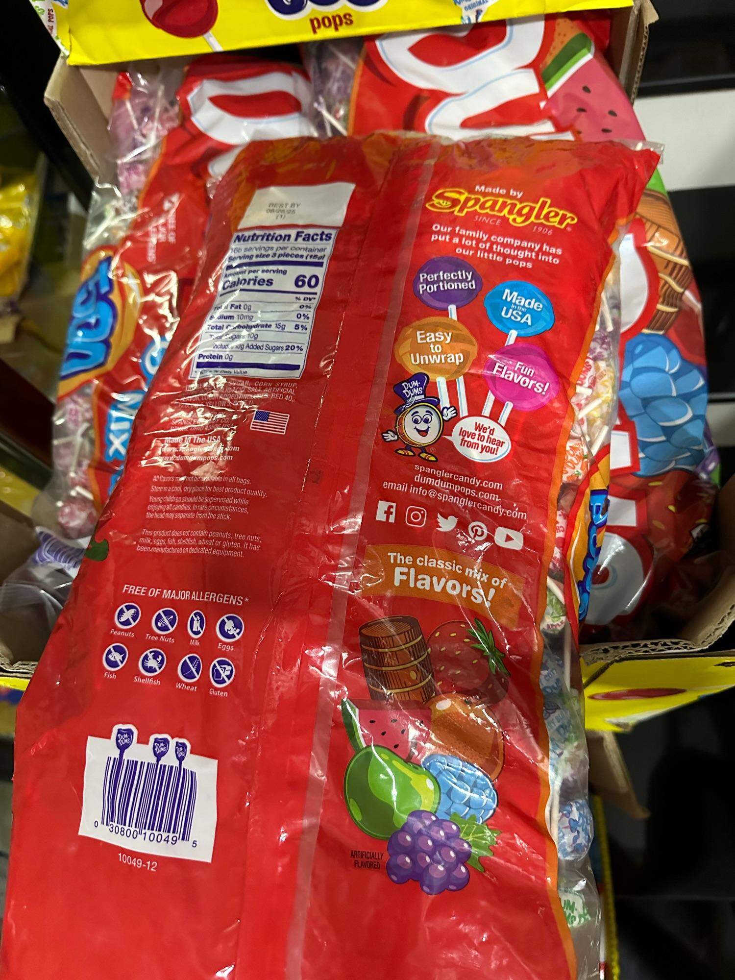 Bao Kẹo mút mỹ dum dums 500 cây