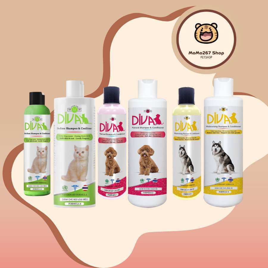 Sữa tắm chó mèo dưỡng ẩm khử mùi diva
