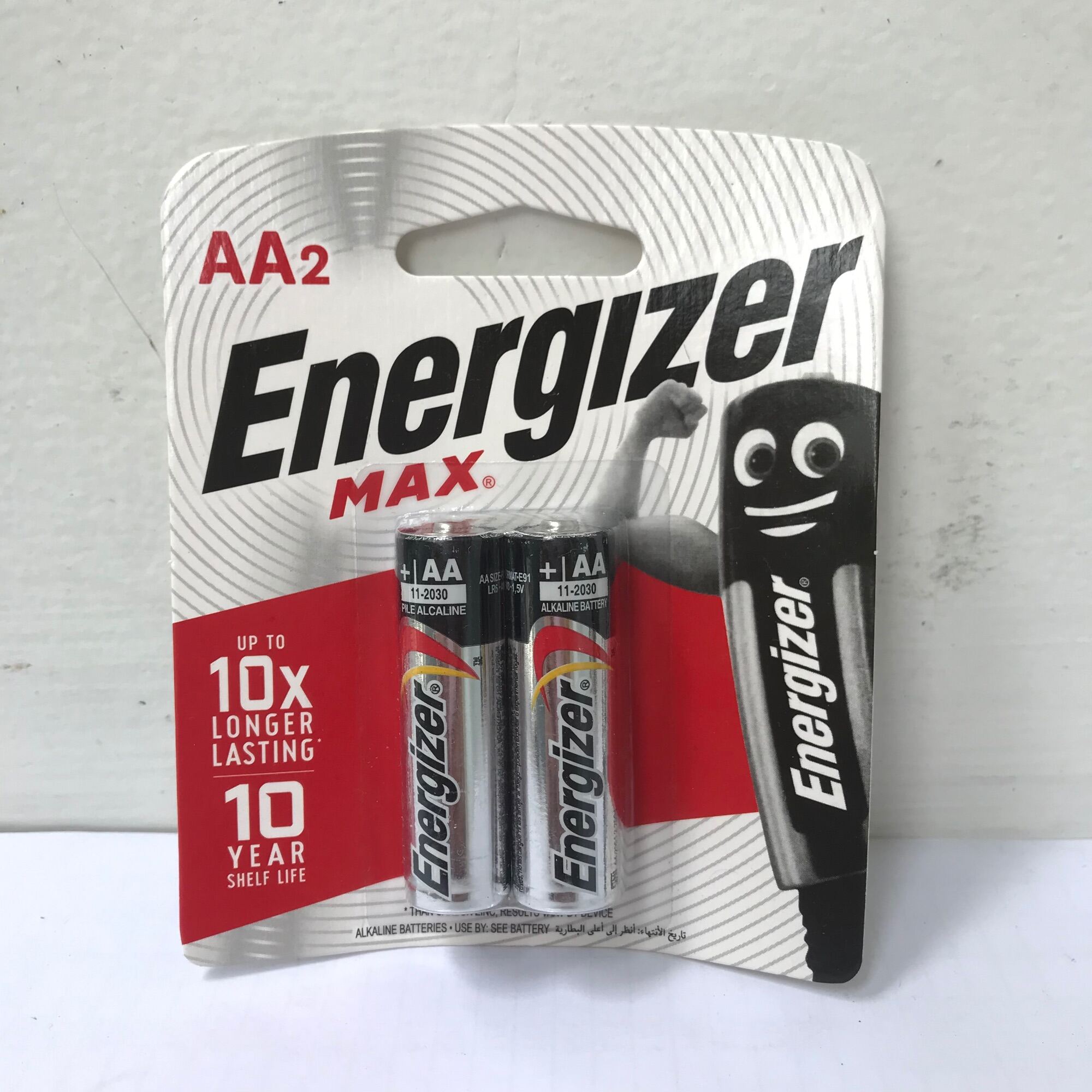 Vĩ 2 viên Pin ENERGIZER MAX 2A (AA), 3A (AAA) ALKALINE với khả năng lưu trữ cao - dùng cho Máy ảnh; máy đo tiểu đường; huyết áp; đèn pin; chuột máy tính