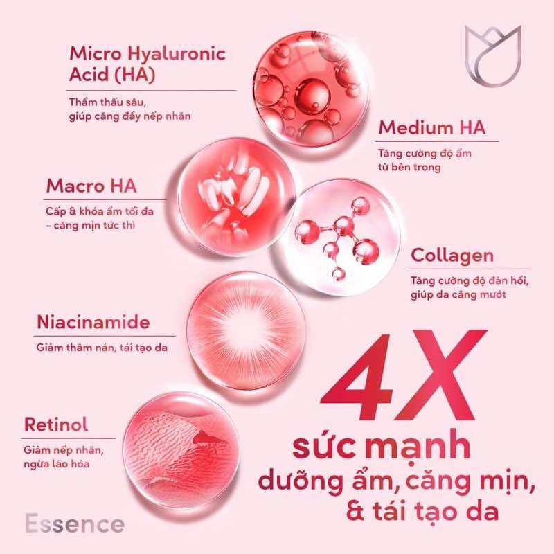 01 Hộp 6 gói Serum Pond’s Vitamin C tinh chất dưỡng sáng mờ đốm nâu POND'S Age Miracle Ultimate Youth Vitamin C HA Collagen - gói serum pond’s đỏ 7g