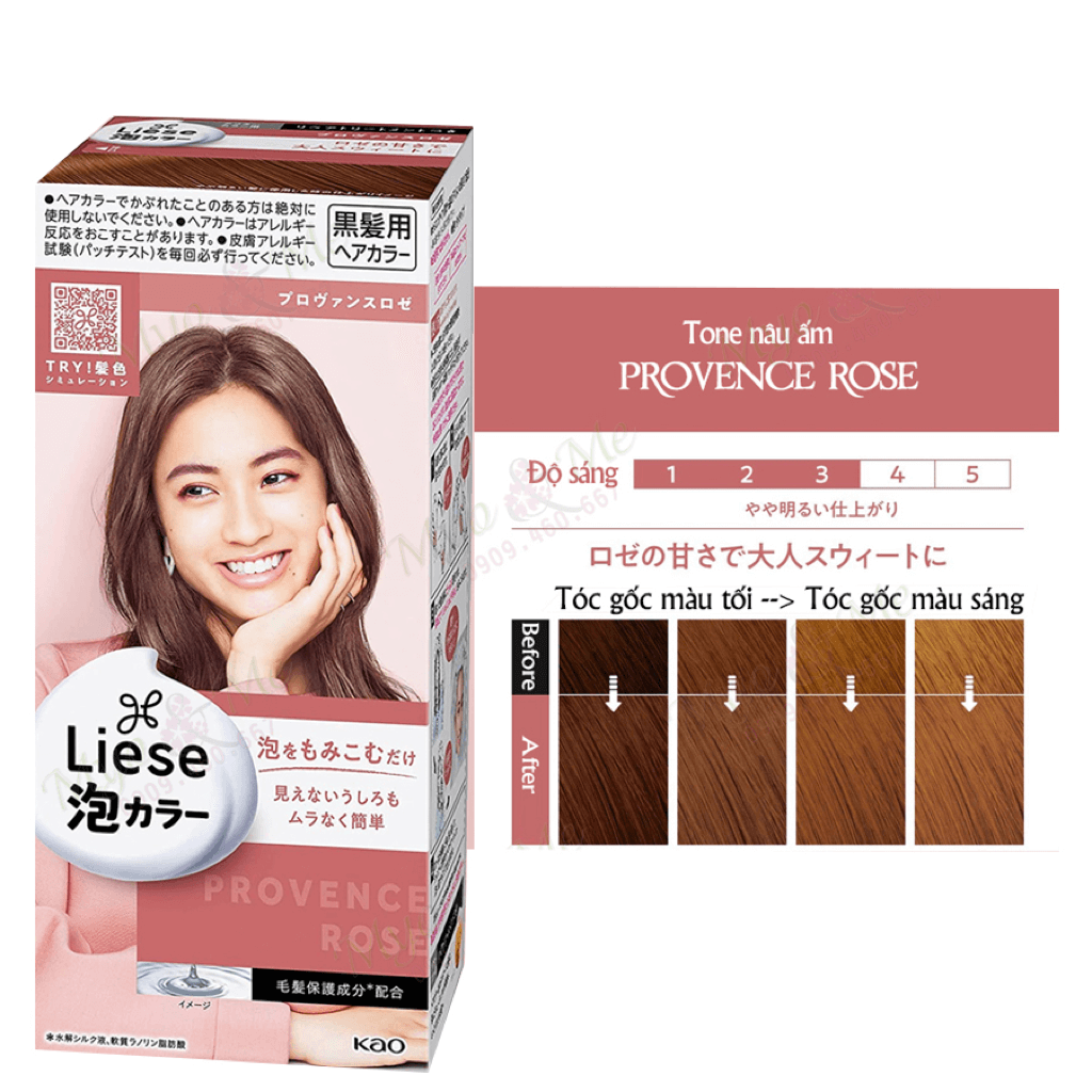 Thuốc Nhuộm Tóc Liese dạng bọt Chính Hãng Nhật Bản tự nhuộm ở nhà