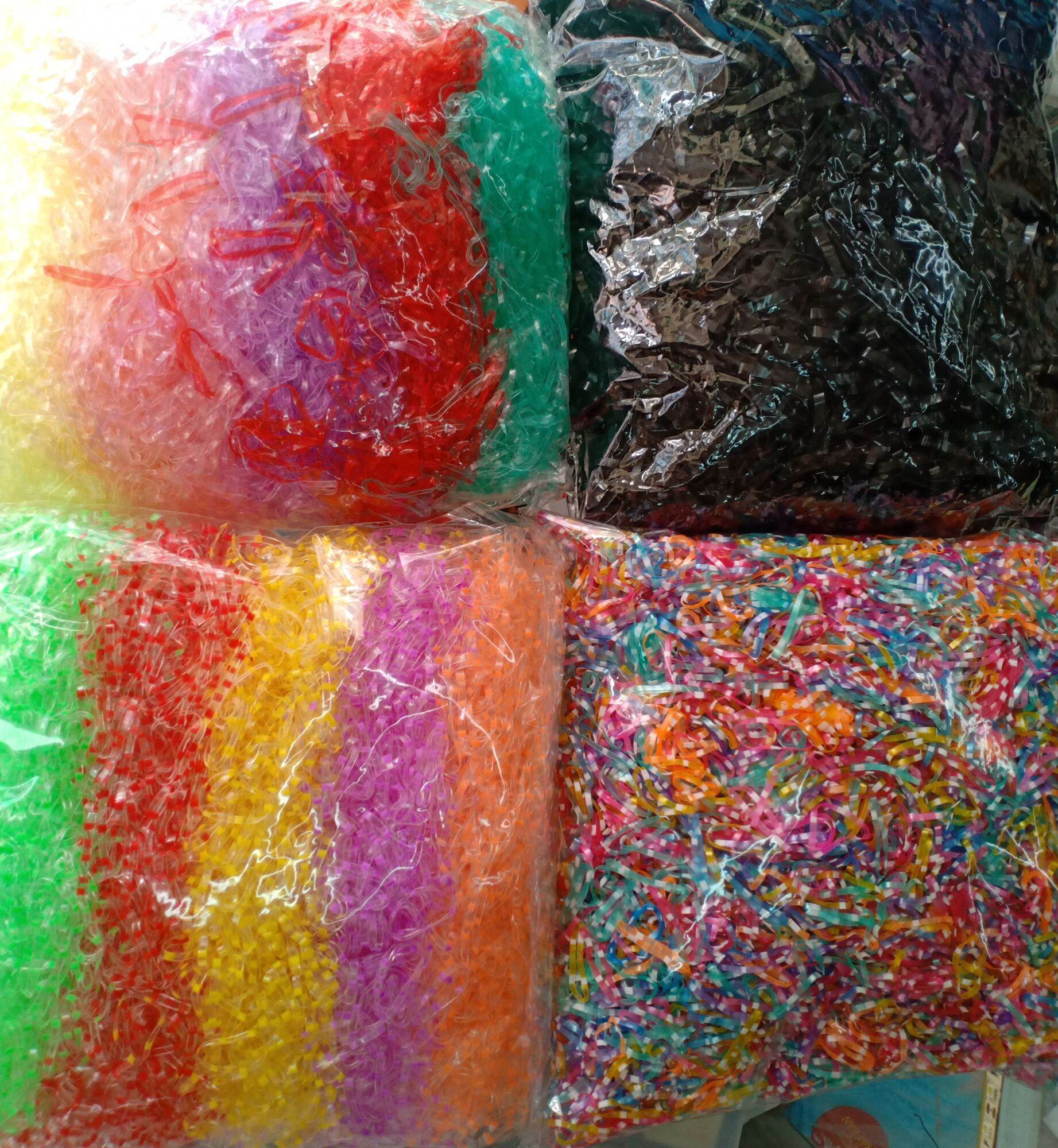 Sỉ 1/2 kg thun cột tóc siêu dai nhiều màu
