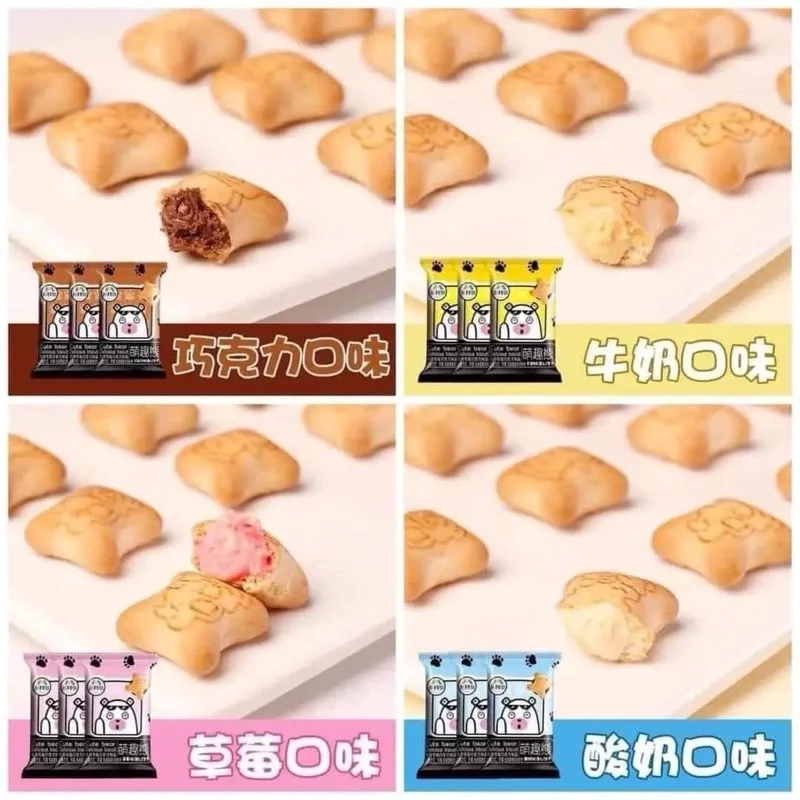 Bánh Gấu Kem Mix 4 vị