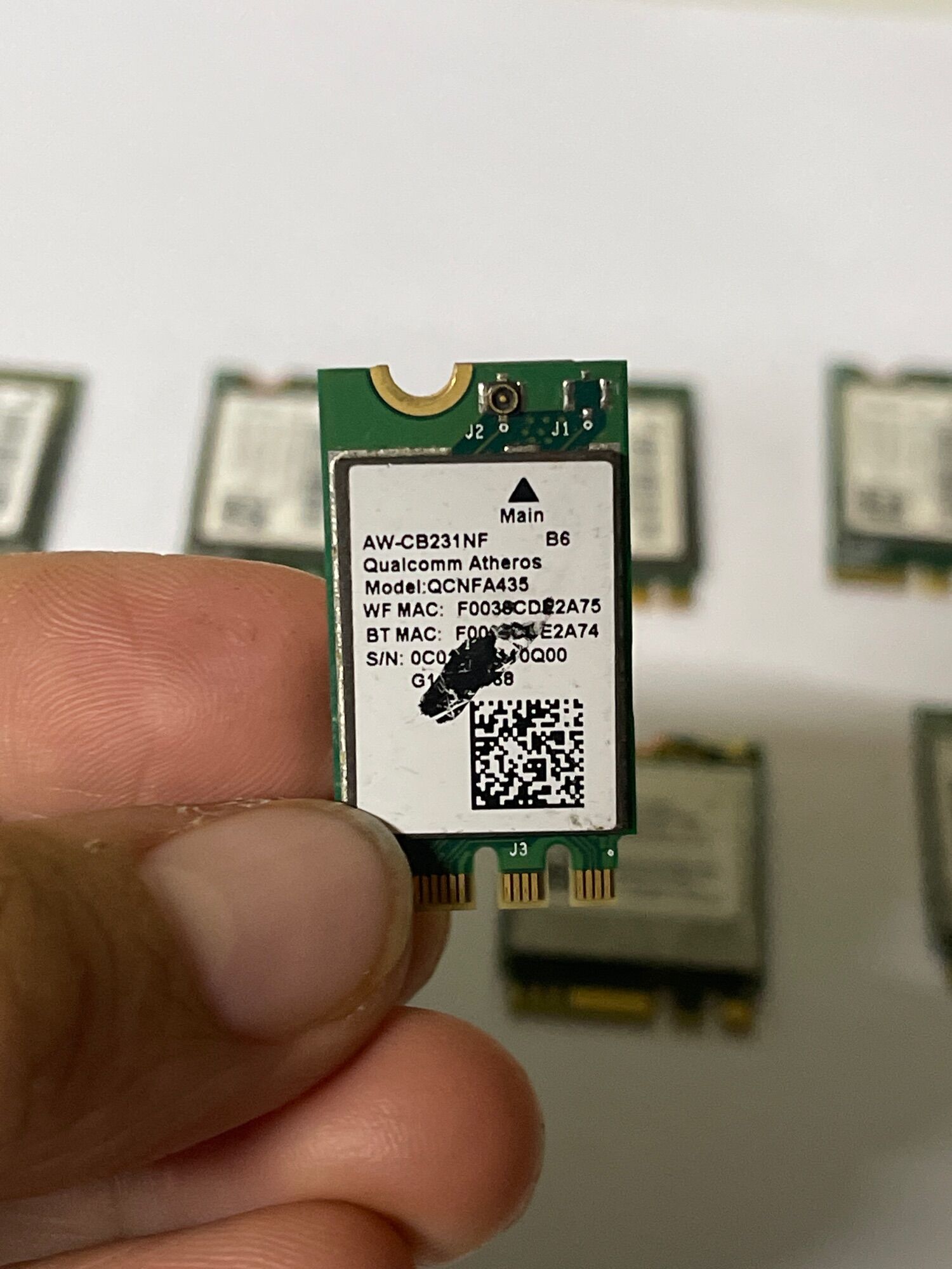 Card WIFI Dell M.2 (Up to 1 Mbps) cho Laptop 1 tháng bảo hành