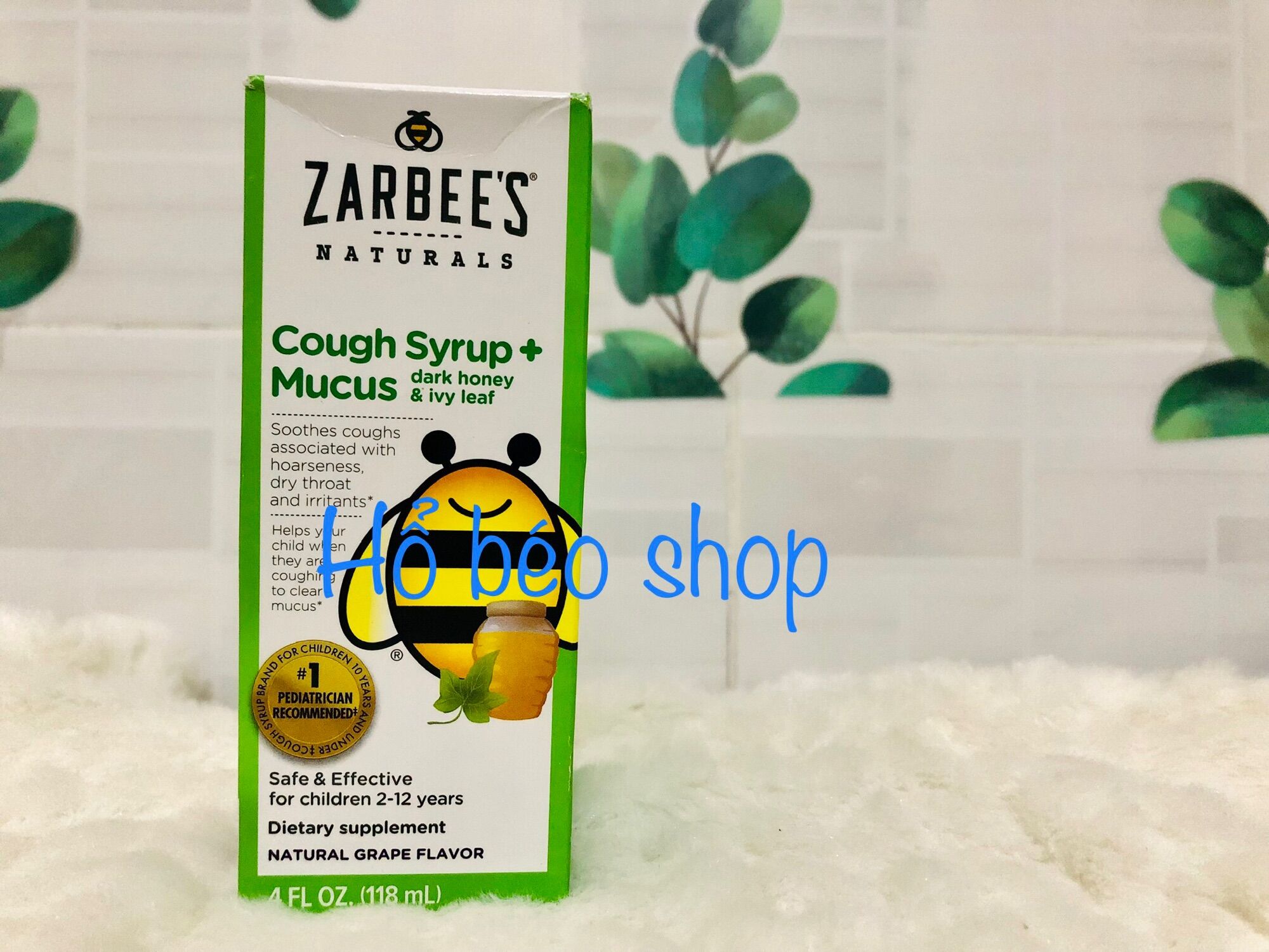 Siro ho long đờm zarbee 118ml date 02/2024