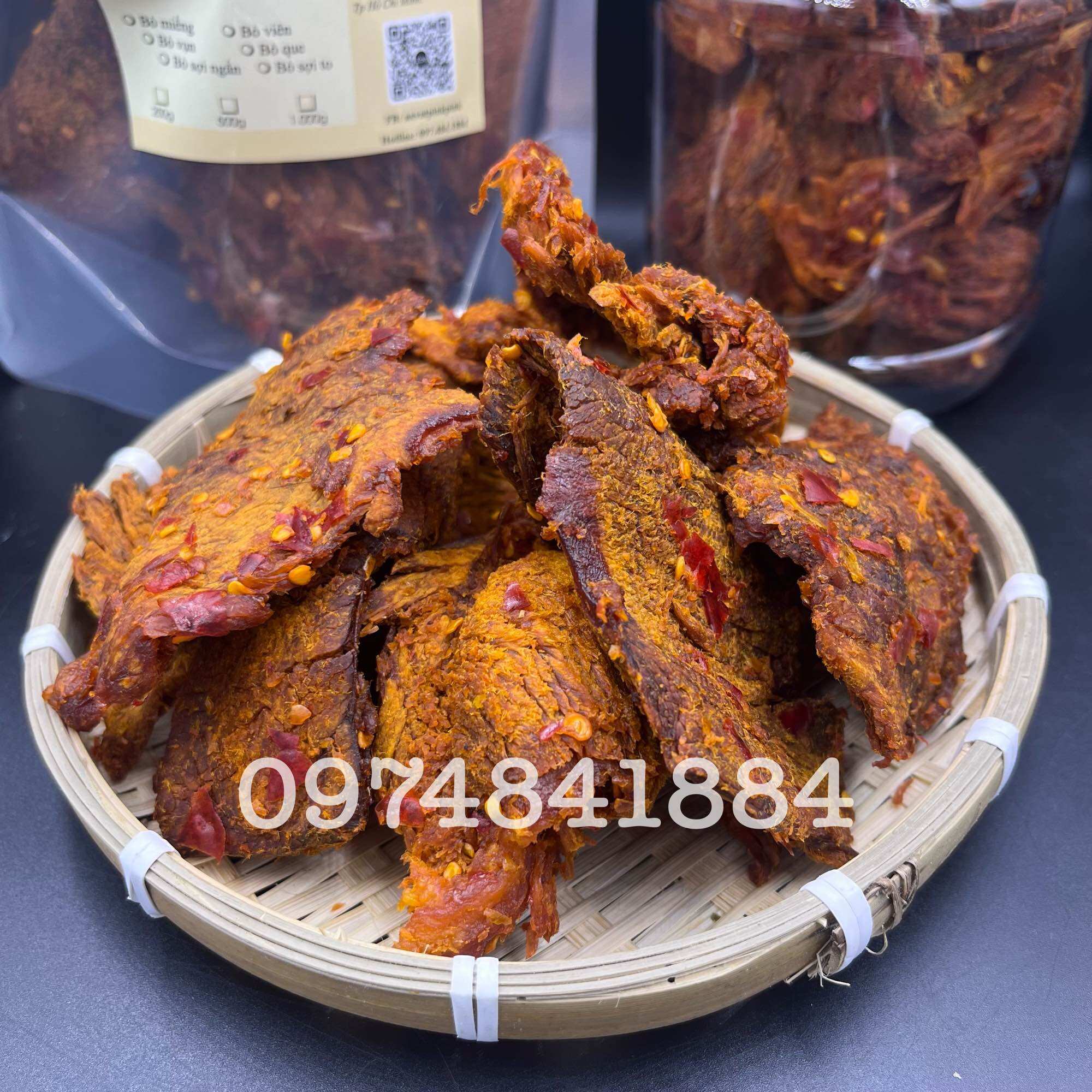 500G khô bò vụn mềm miếng lớn