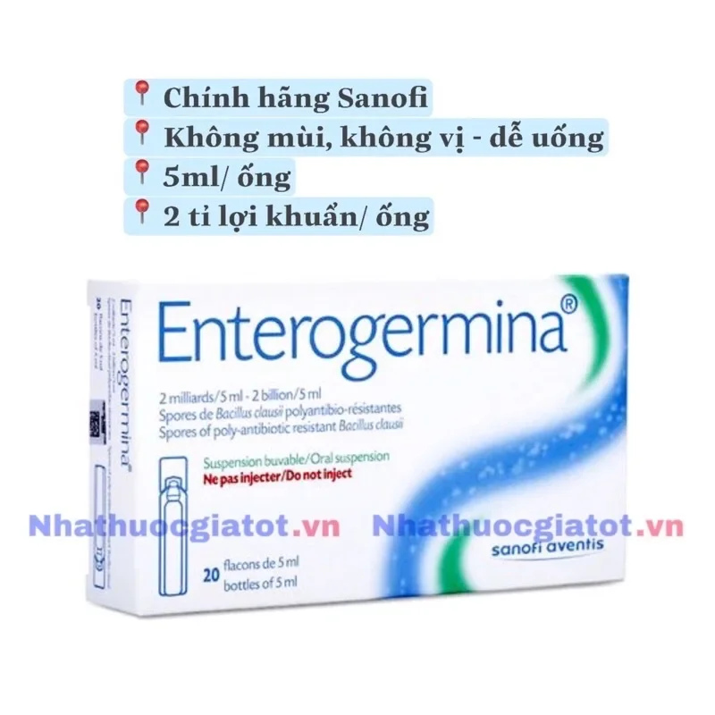 [HỘP 20 ỐNG] Enterogermina Men Vi Sinh Chứa 2 Tỉ Lợi Khuẩn