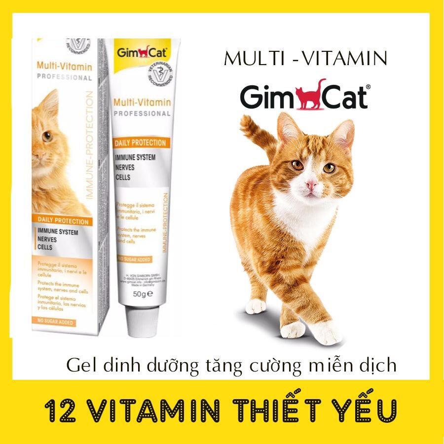 Gel dinh dưỡng Gimcat Multi Vitamin cho mèo 50g