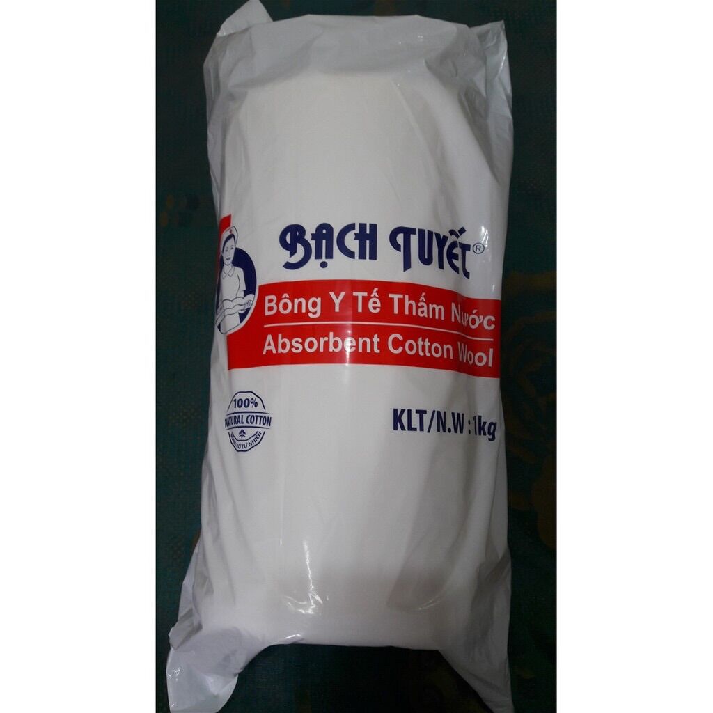 Bông y tế bạch tuyết cuộn 1kg