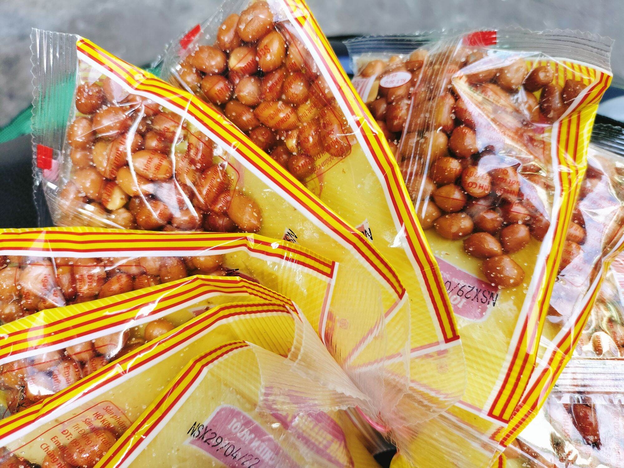(THƠM NGON) COMBO 10 GÓI/5 GÓI ĐẬU PHỘNG MUỐI  (60gram/gói)