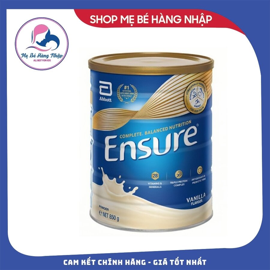 Sữa bột ensure 850gr hàng úc