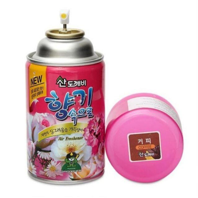 Chai xịt khử mùi ô tô hương Cafe Hàn Quốc