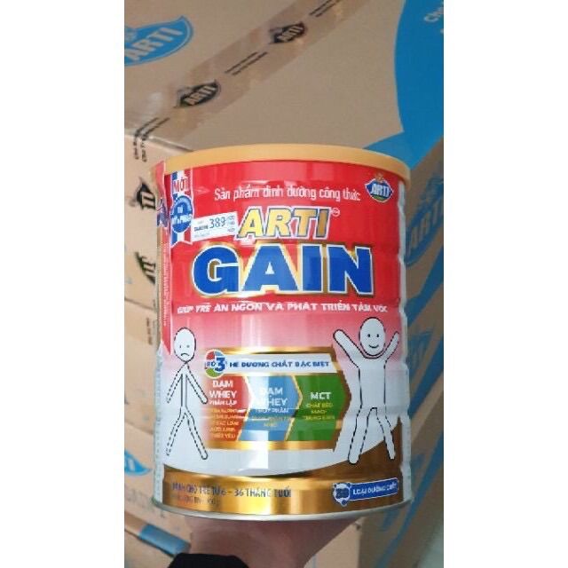 Sữa bột Arti Gain 900g màu đỏ - date mới