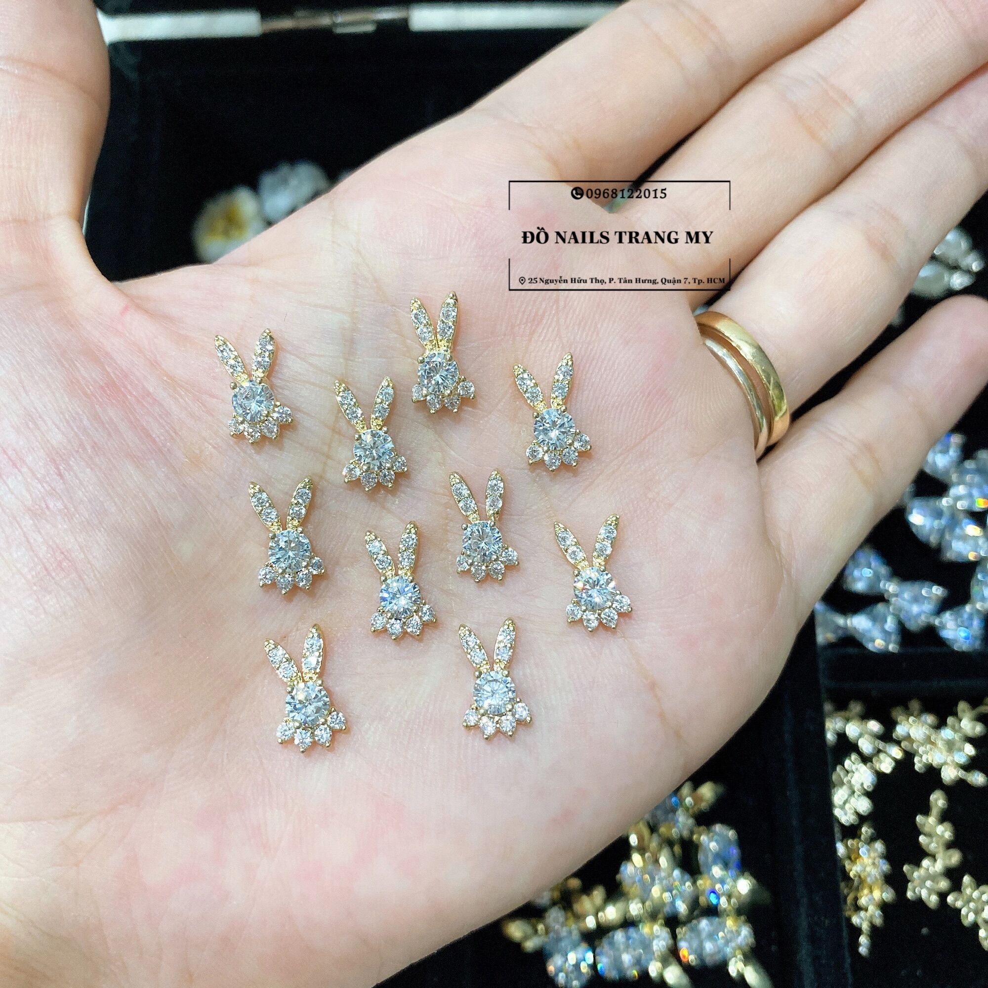 Charm nail gắn móng hình Thỏ cực hot