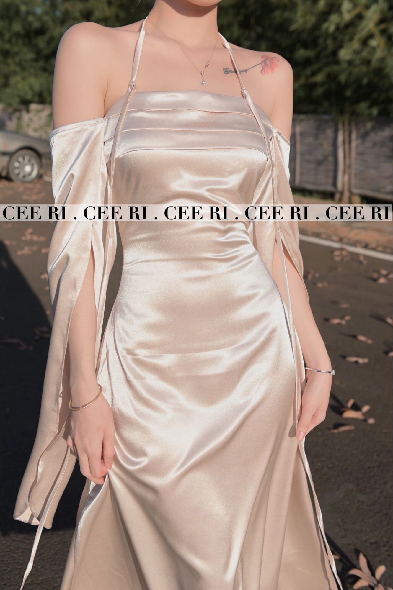 ( ẢNH THẬT - CHÍNH CHỦ CEE RI ) Váy lụa thiết kế cao cấp by Ceeri