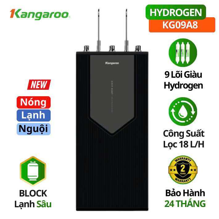 Máy lọc nước Kangaroo Hydrogen Infinity nóng lạnh KG09A8 9 lõi