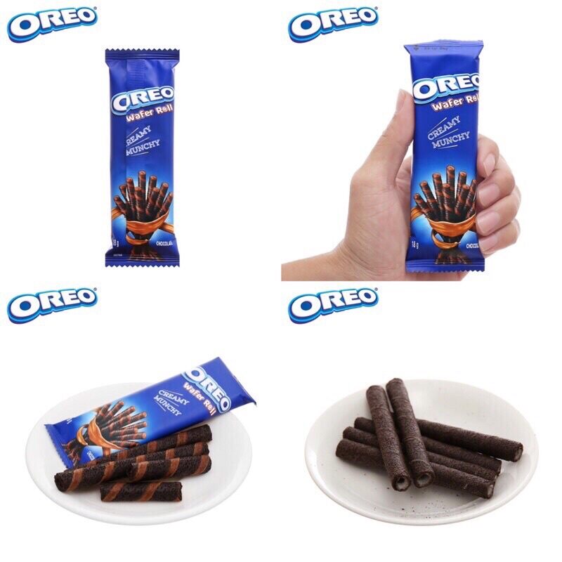 (2 Vị) Bánh Quế Oreo Wafer Roll Hộp 54g