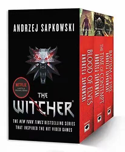 The Witcher Boxed Set Blood of Elves, The Time of Contempt, Baptism of Fire