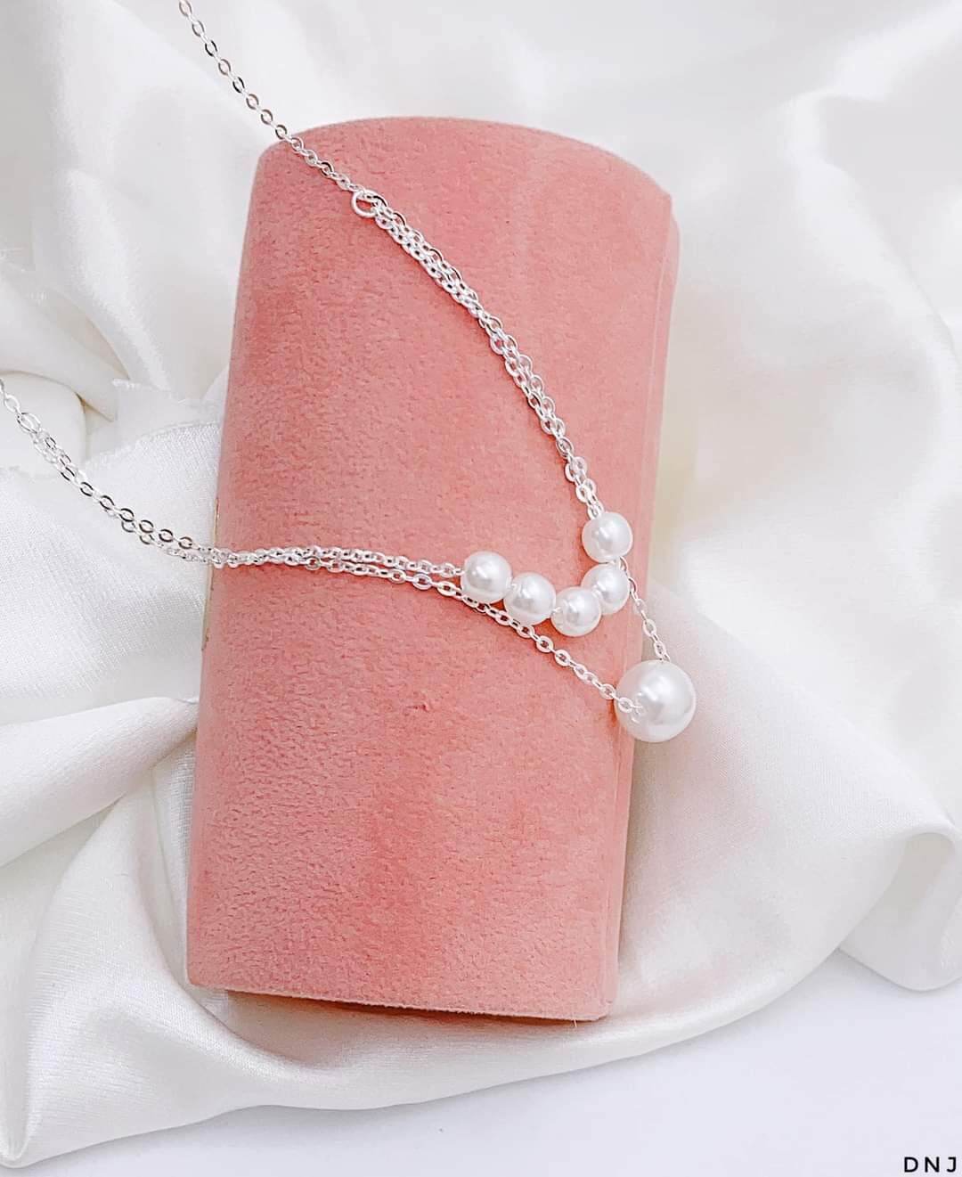 Dây bạc mặt ngọc trai