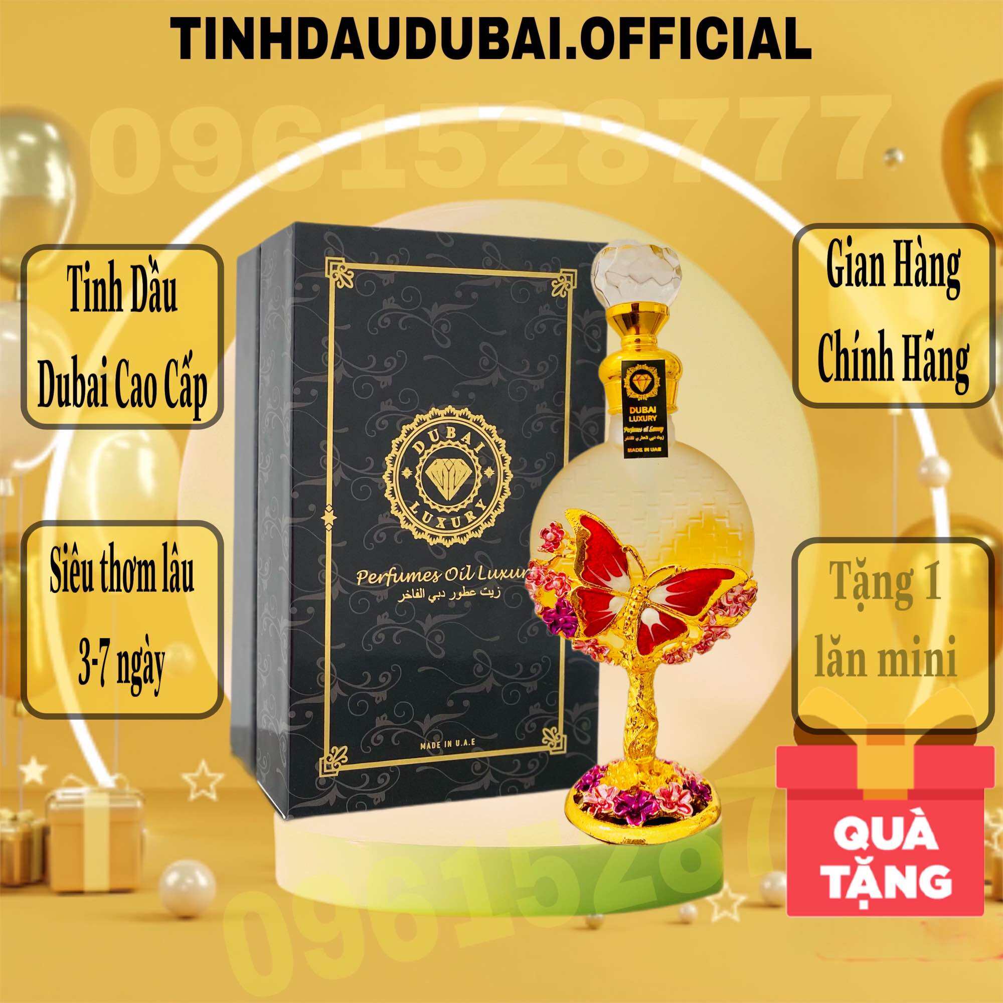 [tặng 1 lăn mini ] Tinh Dầu Dubai Mùi Giống Baccarat Rouge 540