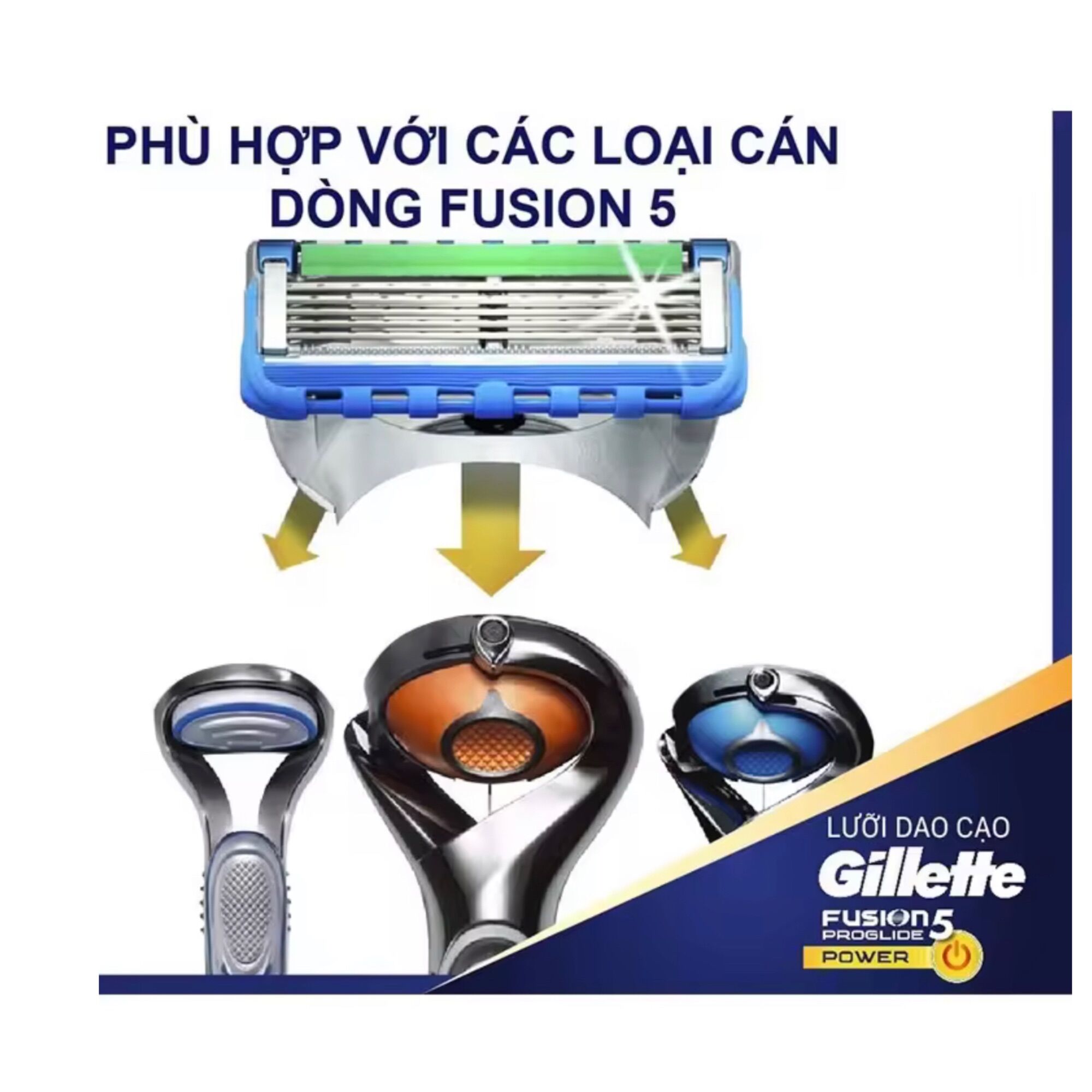 Lưỡi Dao Cạo Râu Gillette Fusion Proglide ( Set 8 Lưỡi ) - Úc