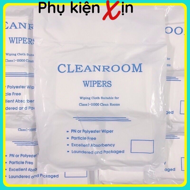 Khăn lau keo - màn hình điện thoại - ipad - laptop chuyên dụng cleanroom wipes cao cấp - xịn sò - túi 160 miếng