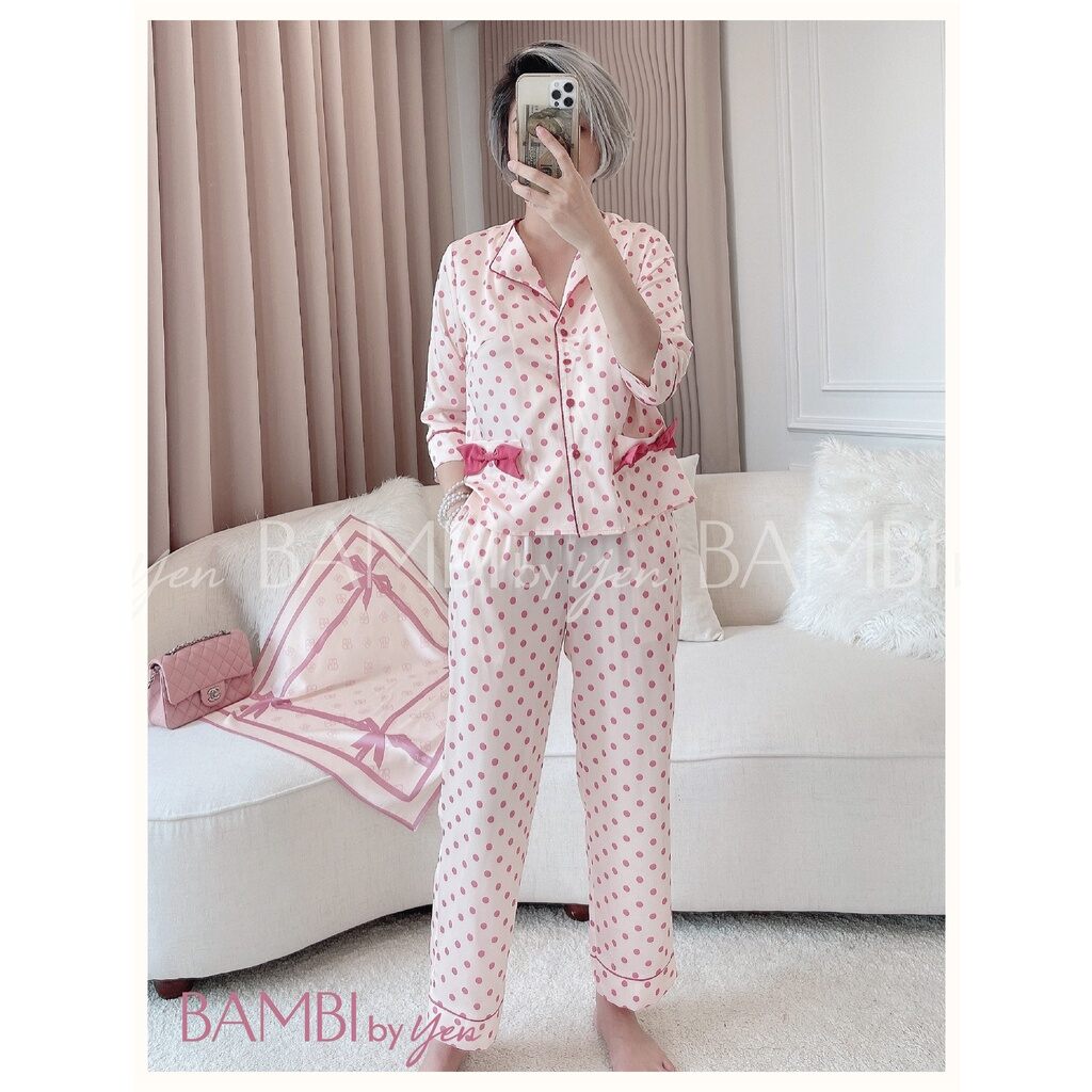 Bộ lụa tay lỡ bambi byy yến