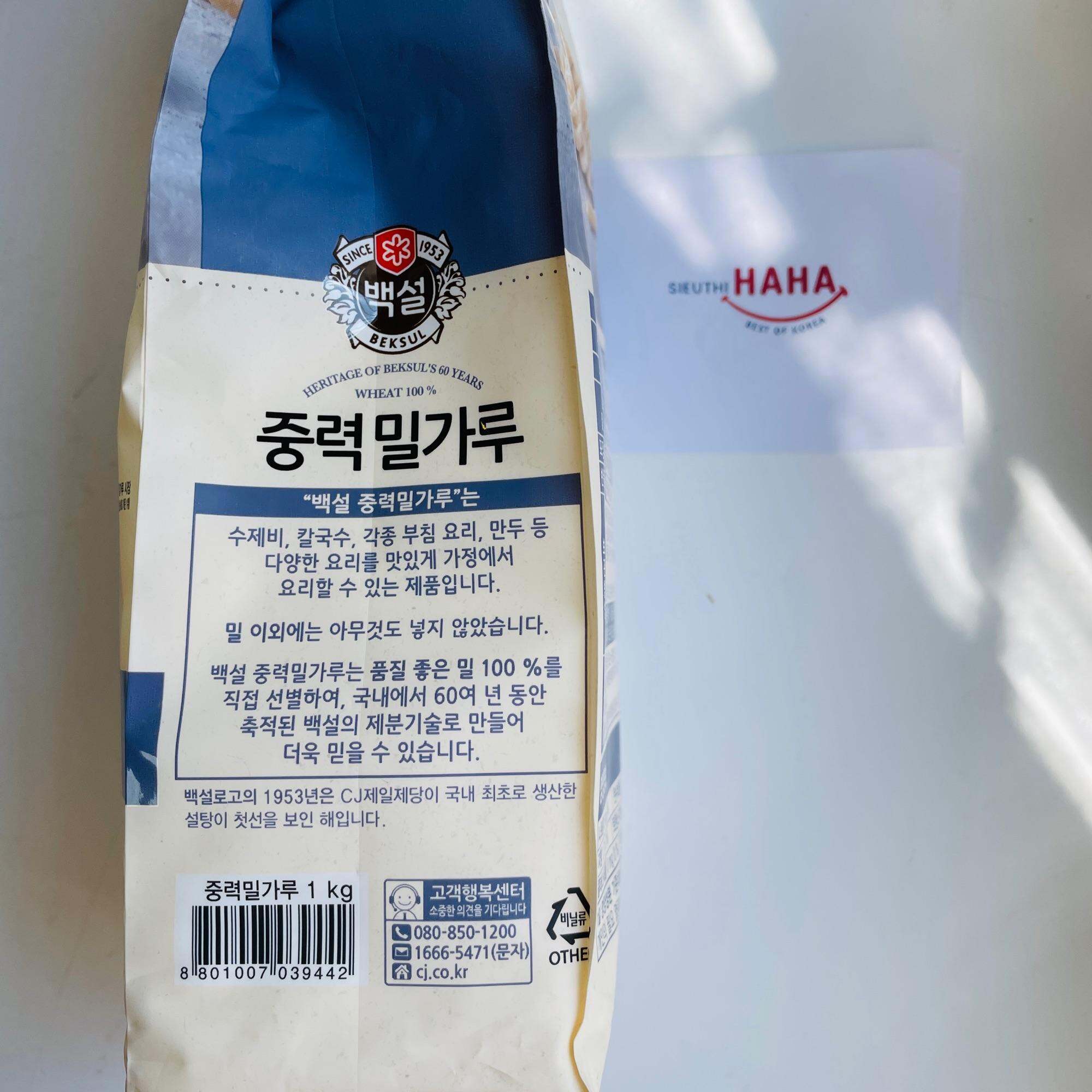 Bột mì số 11 hàn quốc CJ BEKSUL PLAIN FLOUR 1kg