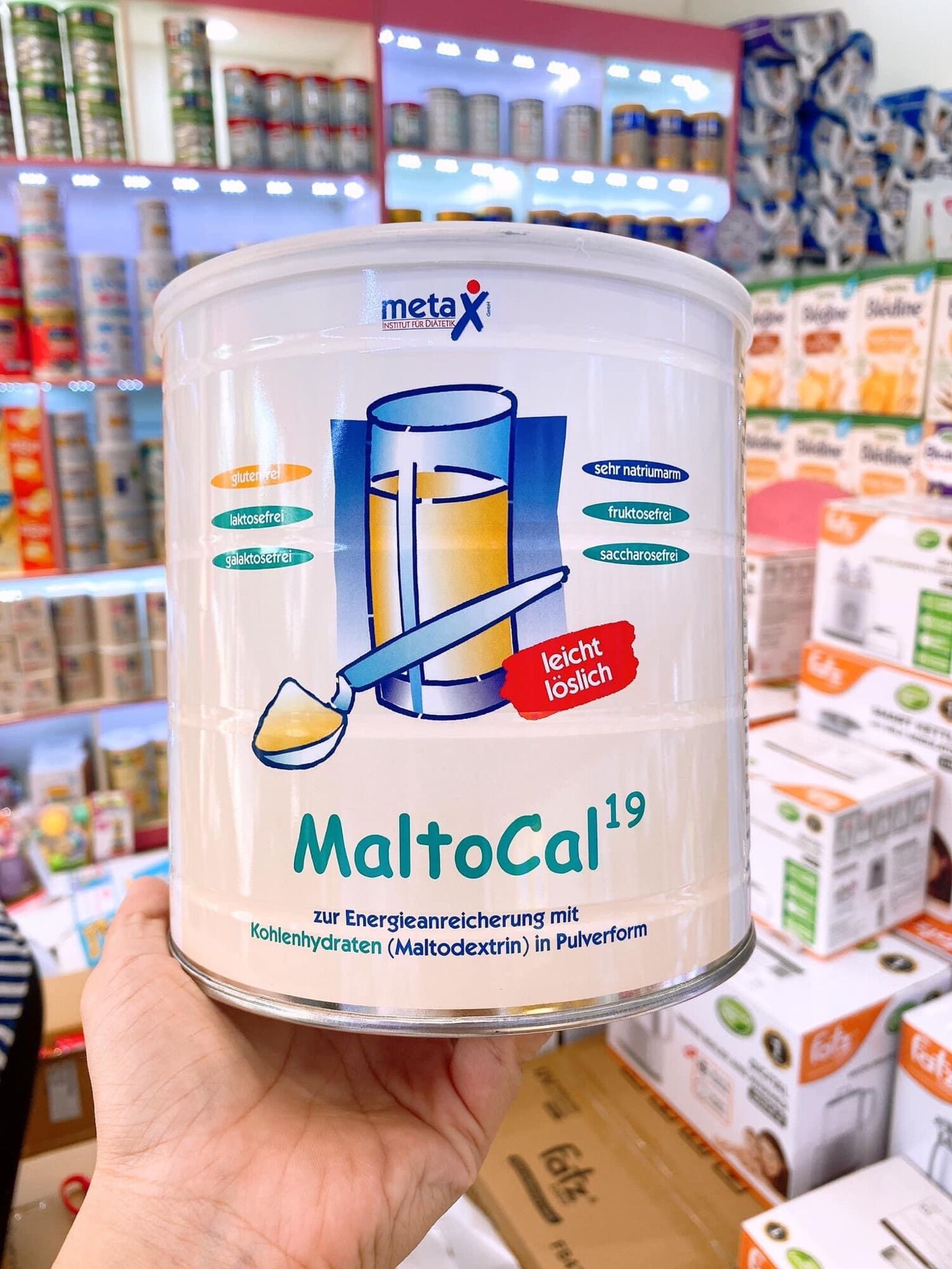 Bột tăng cân maltocal 19 đức hộp 1kg