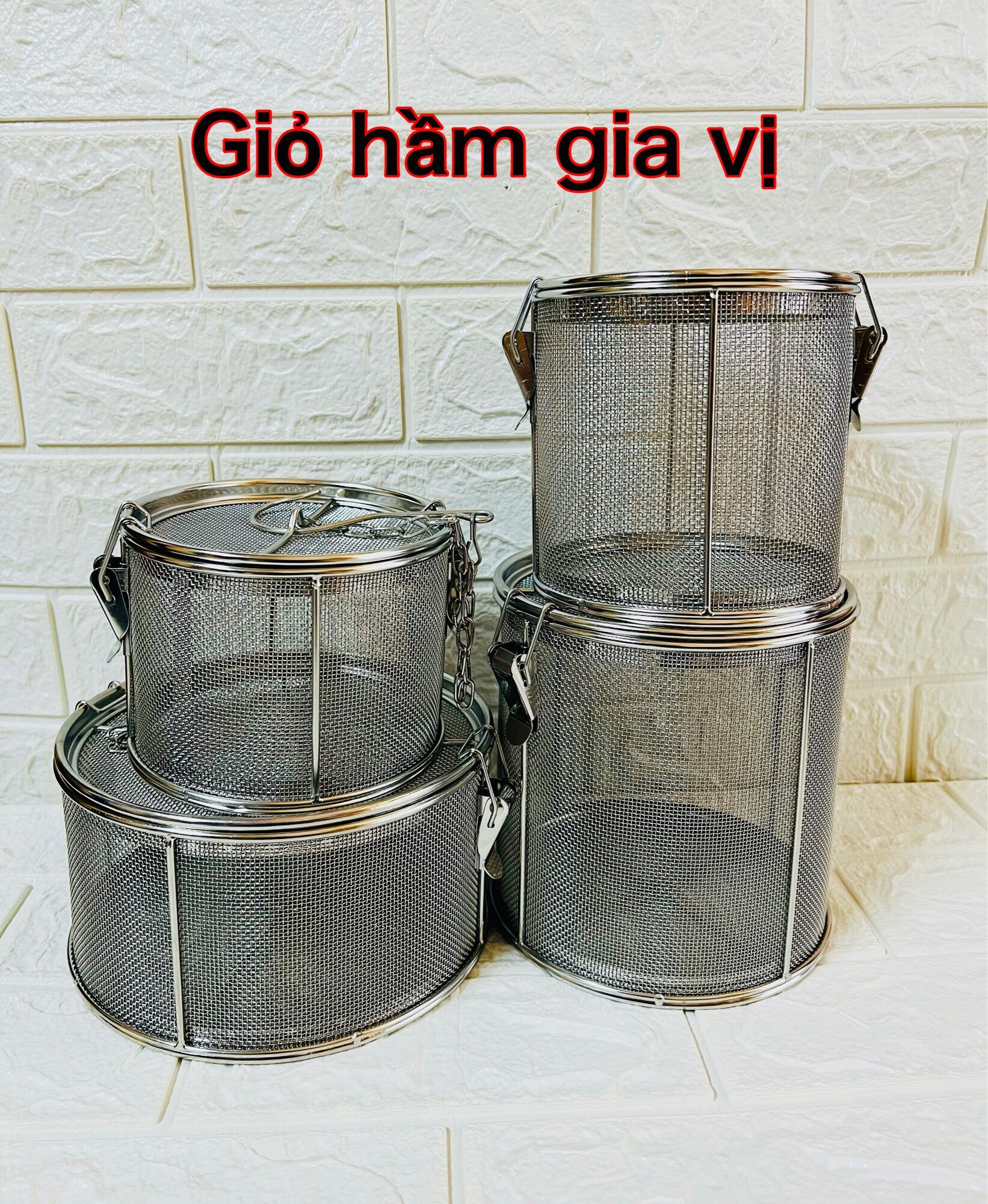 Giỏ hầm gia vị, hầm xương inox 304