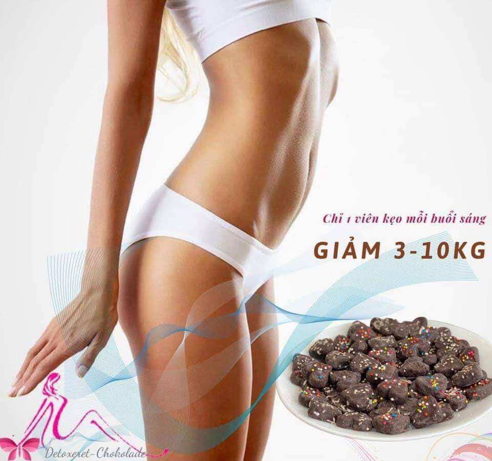 Giảm cân Detoxret-chokolade. hộp 30 viên giảm 3_10 kg . Hàng chính hãng có bảo hành