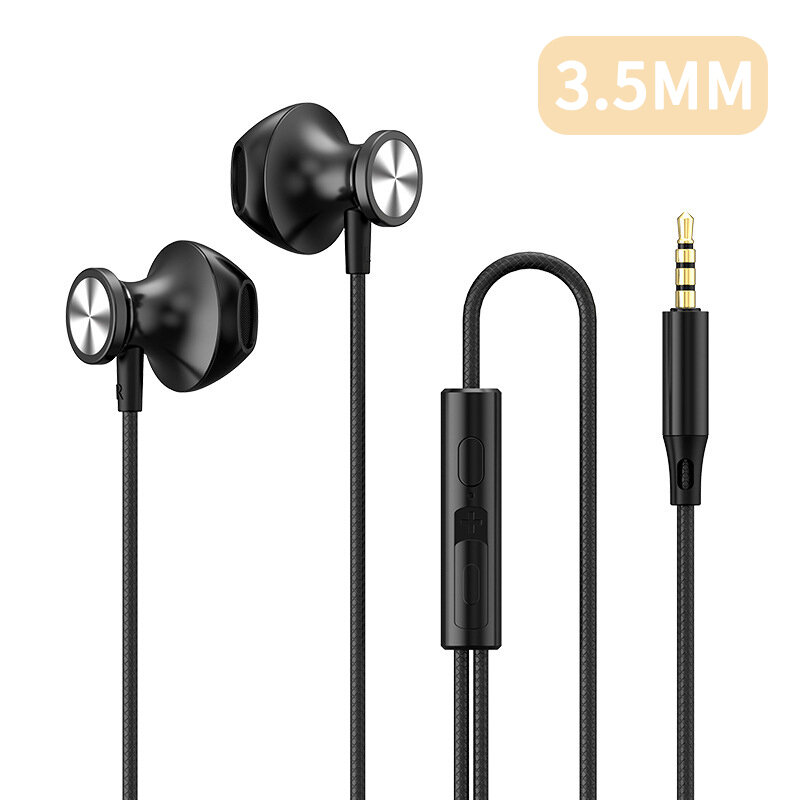 Tai nghe có dây chip kỹ thuật số DAC Tai nghe nhét tai âm thanh nổi âm thanh vòm âm thanh nổi âm thanh nổi âm thanh nổi 9D 3.5mm cho Samsung Android