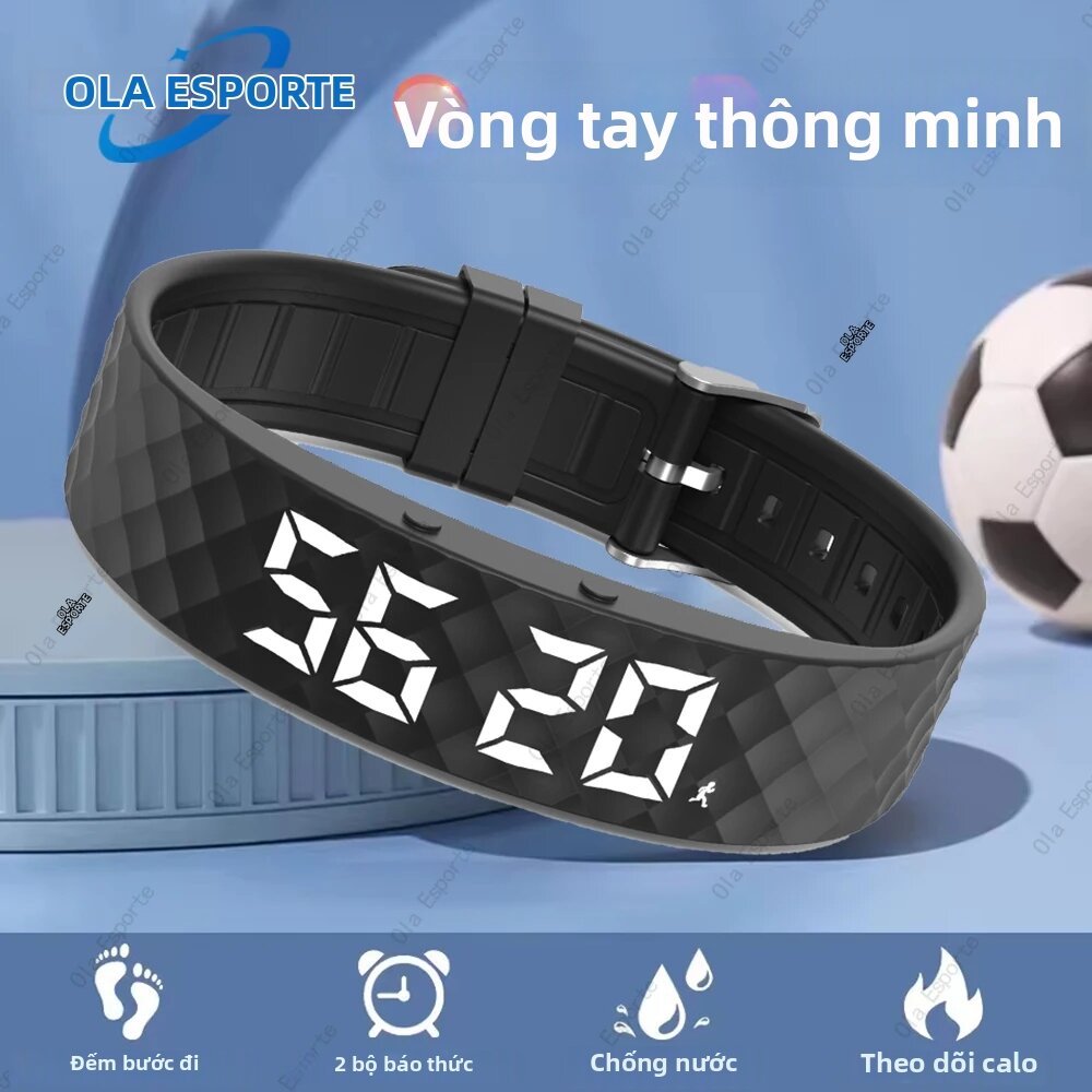 Đồng Hồ Thông Minh Thể Thao Ngoài Trời 2026 Với Chức Năng Báo Động Rung, Theo Dõi Giấc Ngủ, Máy Đếm Bước Chân 24 Giờ & Dây Đeo Silicon Sạc Lại Được