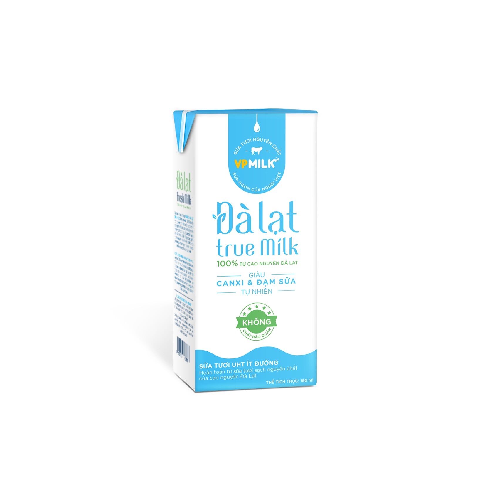 [HCM]SỮA TIỆT TRÙNG KO ĐƯỜNG  ĐÀ LẠT TRUE MILK