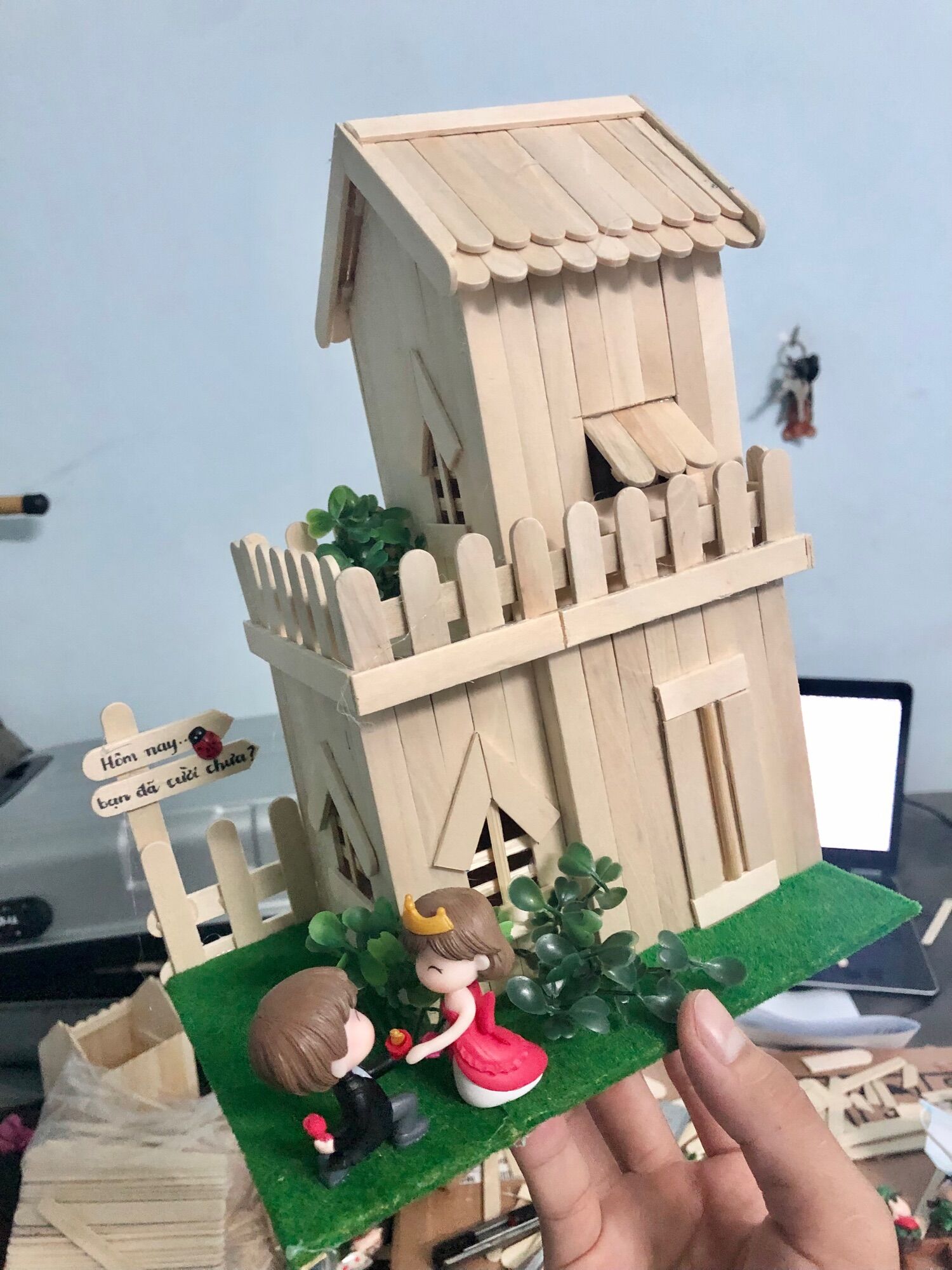 Mô hình nhà gỗ handmade