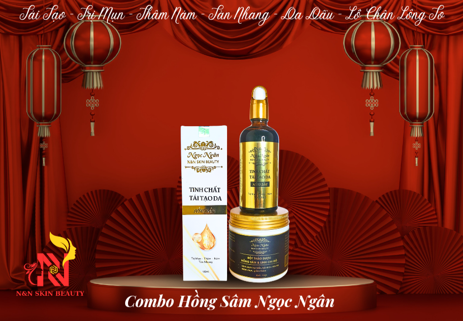 Bộ tái tạo da hồng sâm ngọc ngân