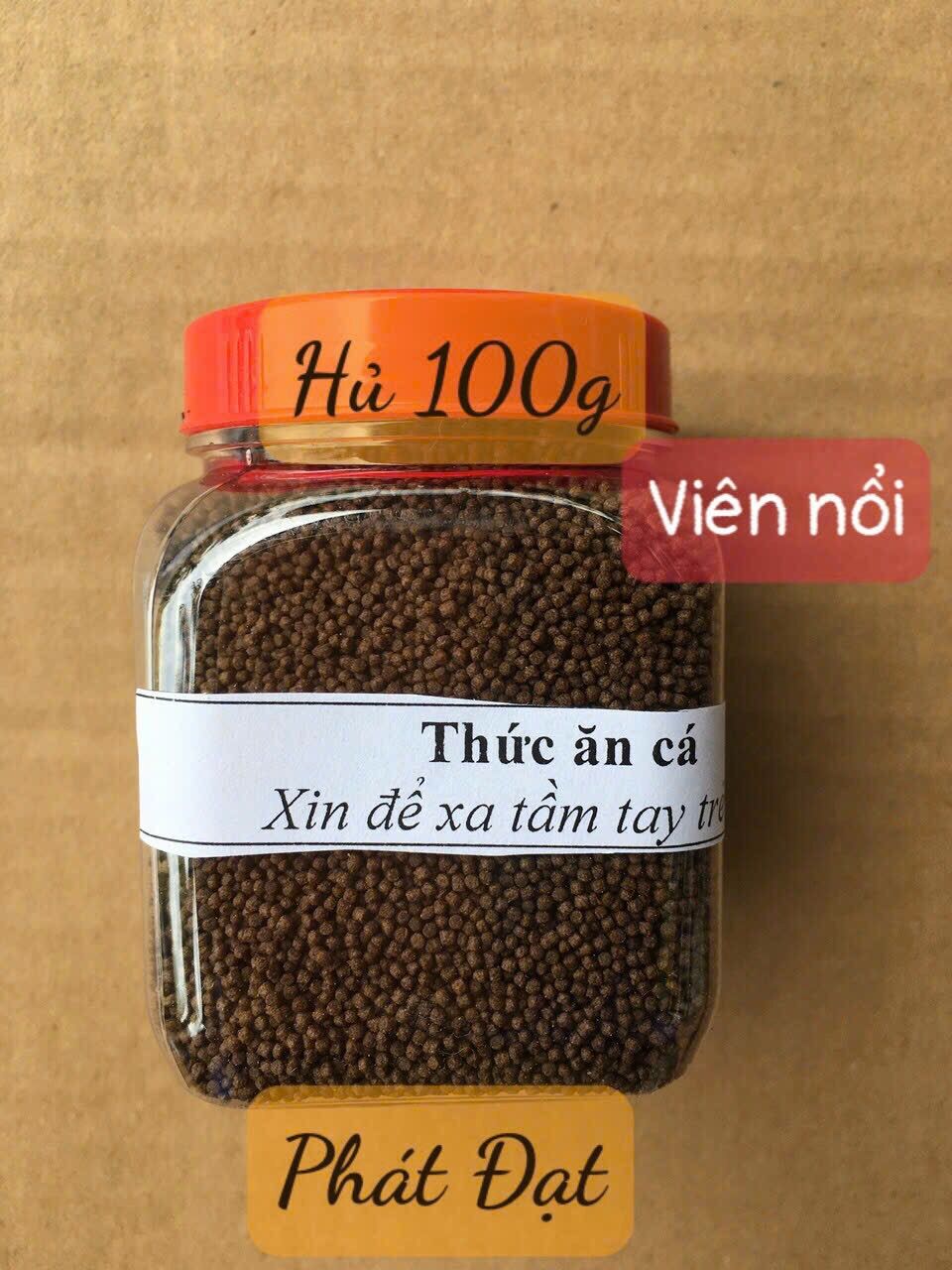 Hủ 100g thức ăn cá kiểng nhỏ 7 màu, betta, guppy, dumbo