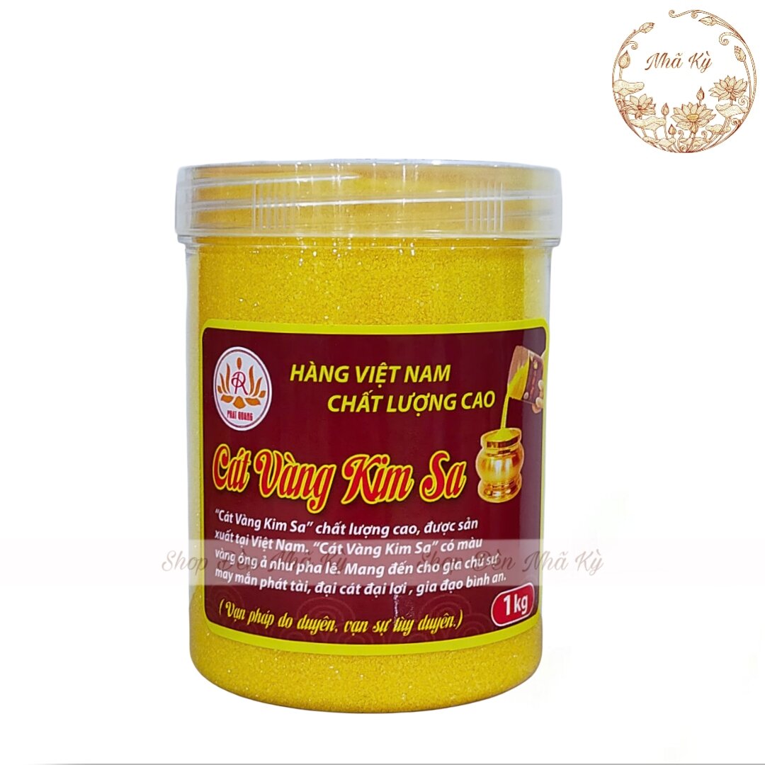 Cát Vàng Kim Sa, cát  thờ cúng ,  cát đặt lư hương hộp 1kg