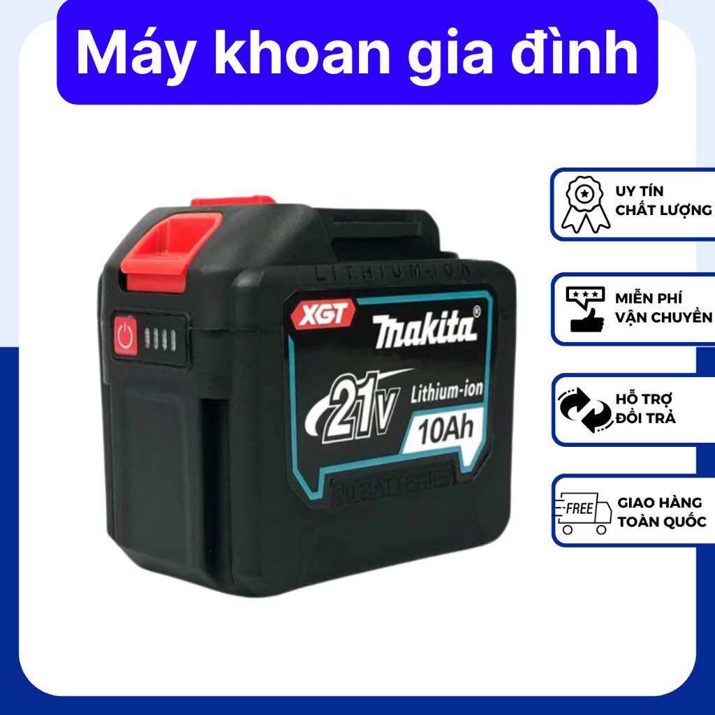 Pin đóng 20 cell makita 20v chân pin phổ thông các loại máy khoan pin