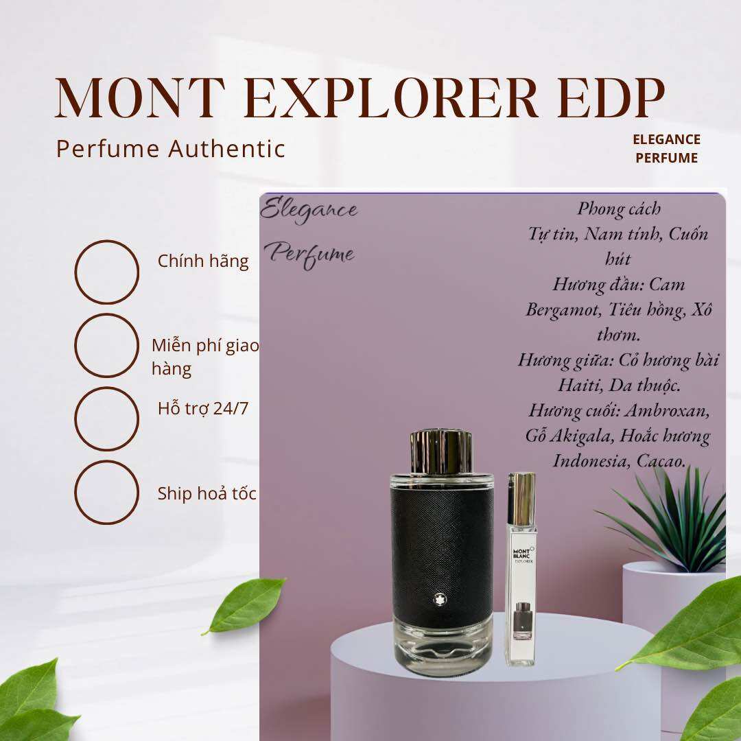 Mẫu thử Nước hoa Nam Mont Explorer EDP