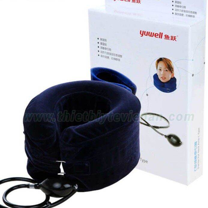 Đai cổ hơi kéo giãn cổ thiết bị nâng cổ hơi, dụng cụ nâng cổ Yuwell - hỗ trợ điều trị đau mỏi cổ, gáy