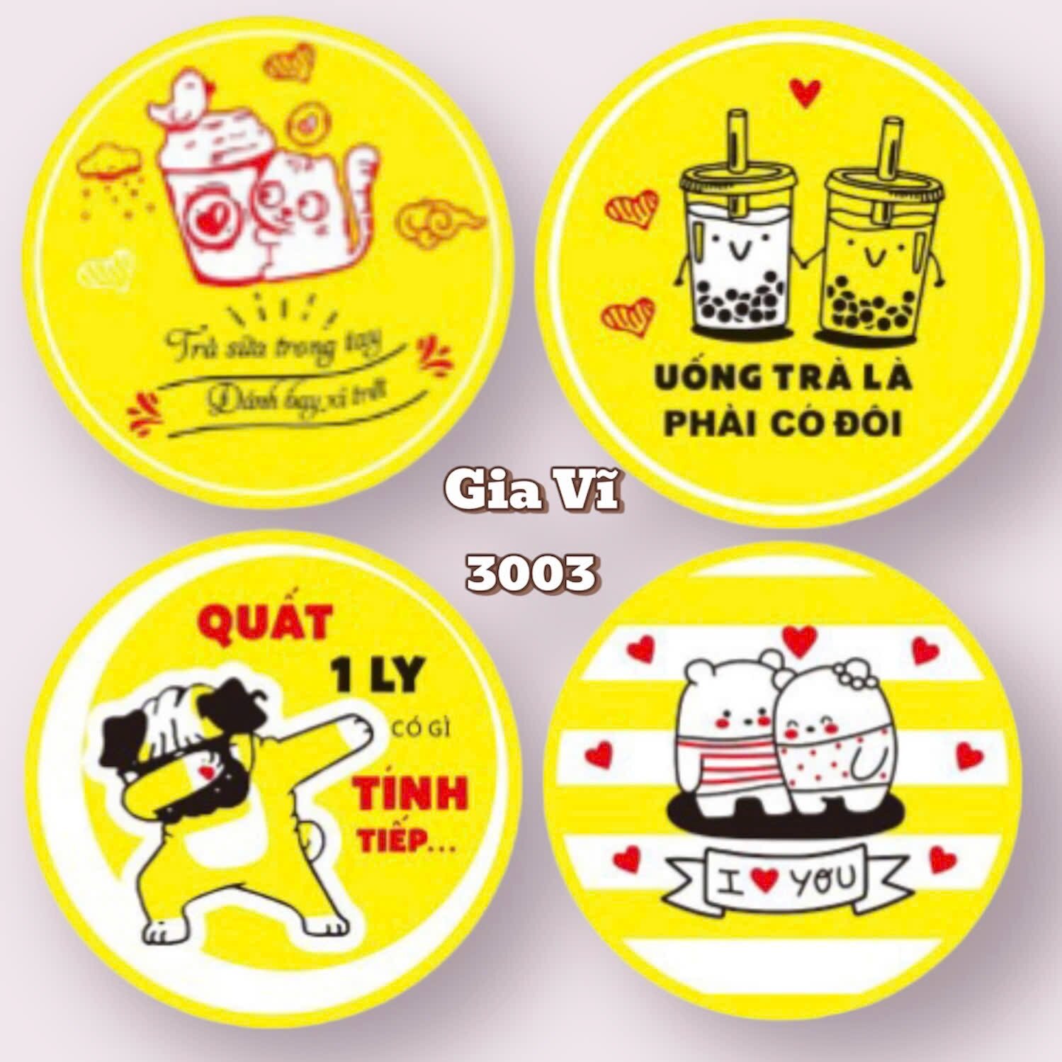 Cuộn màng ép ly trà sữa, cuộn keo ép ly trà sữa NHIỀU MẪU ĐỂ LỰA CHỌN, ÉP ĐƯỢC 2400 ly
