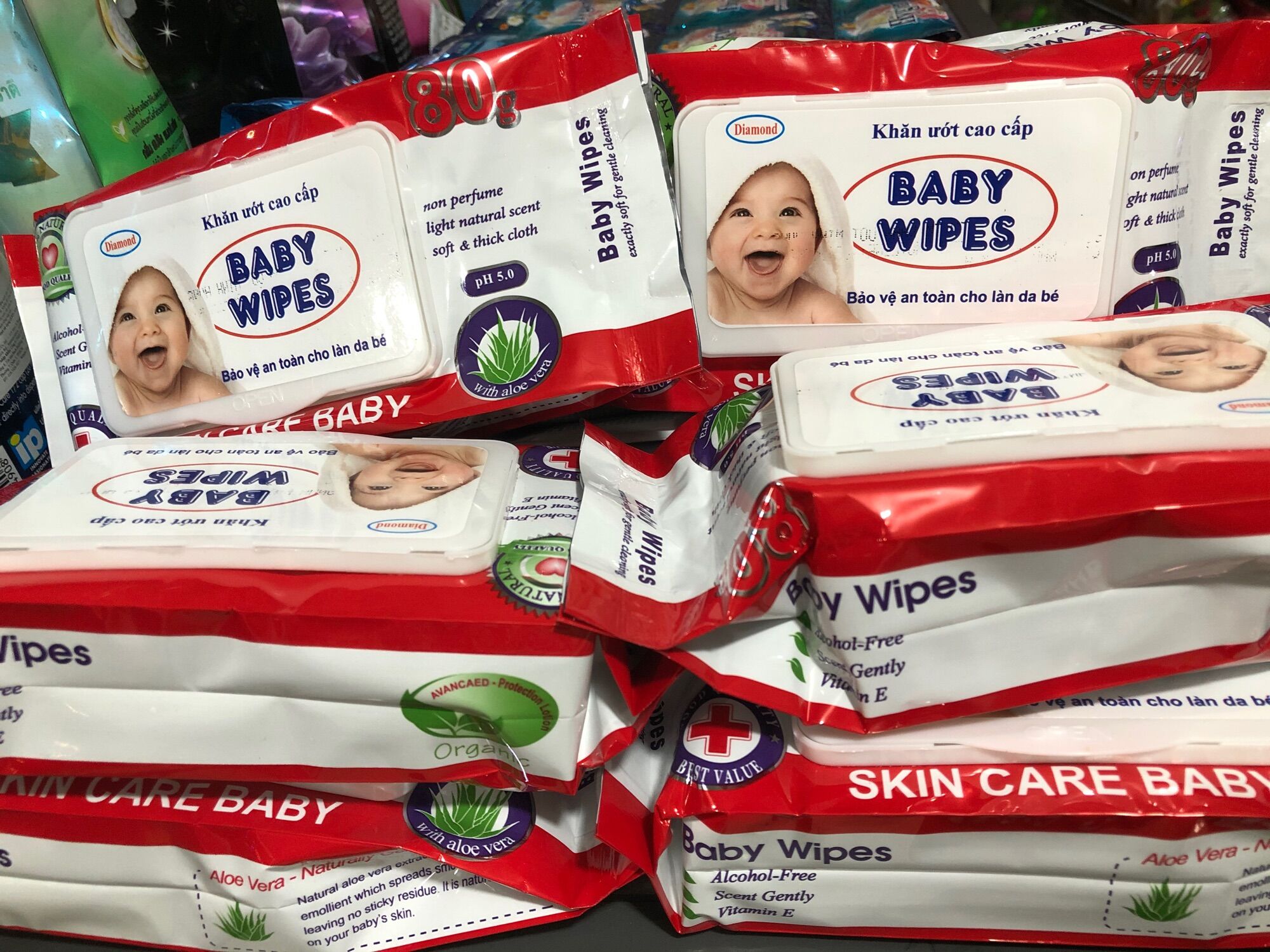 Khăn ướt Baby 80 miếng combo 5 gói