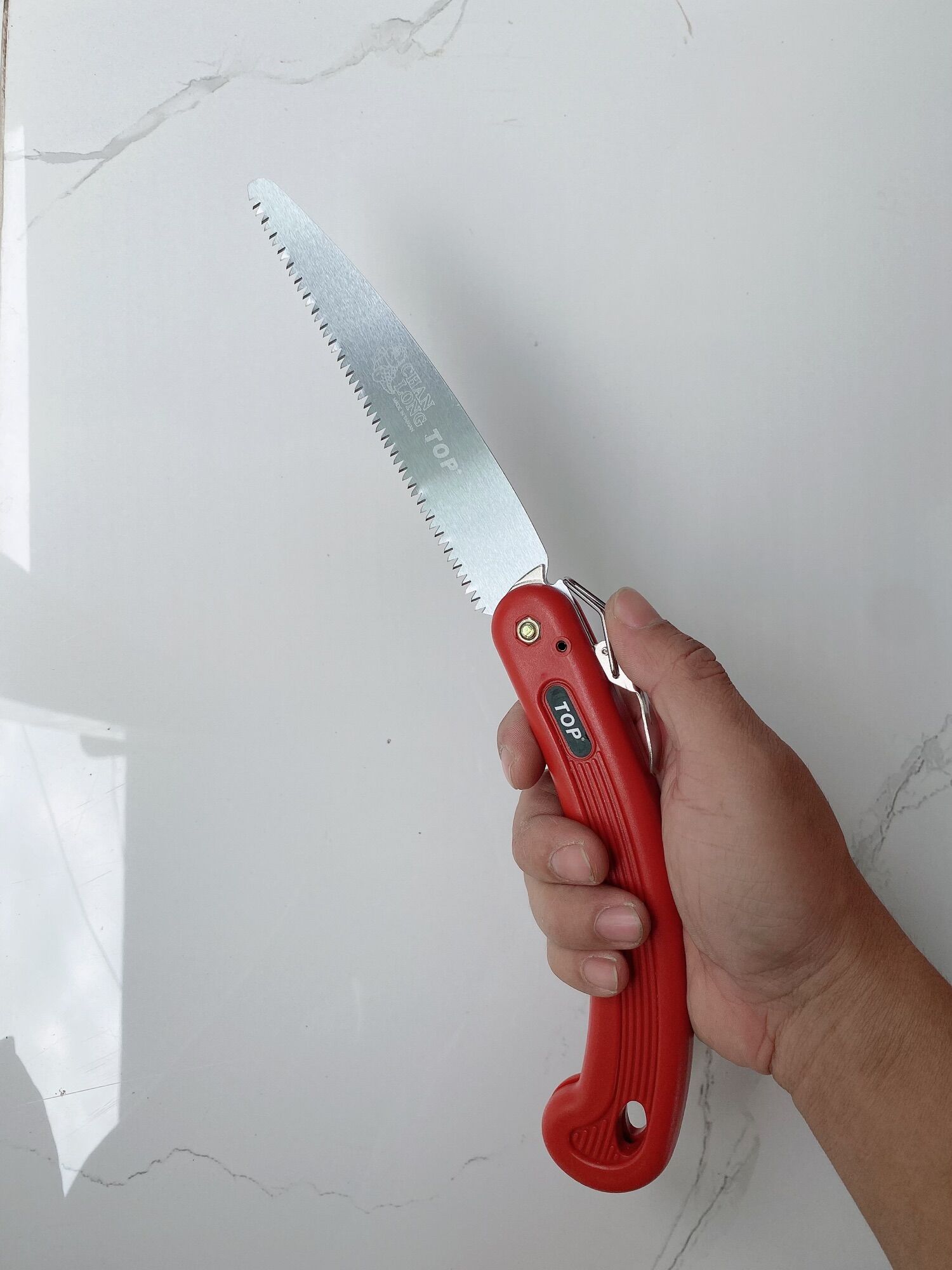 Cưa gỗ, Cưa xếp cán đỏ 160mm Top
